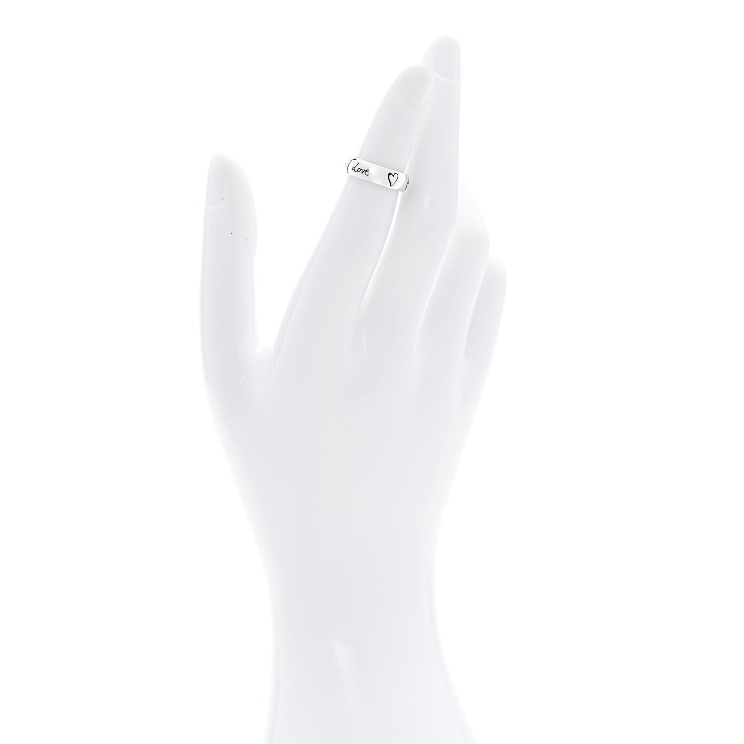 Sterling Silver Blind for Love Band Ring 45 3.25