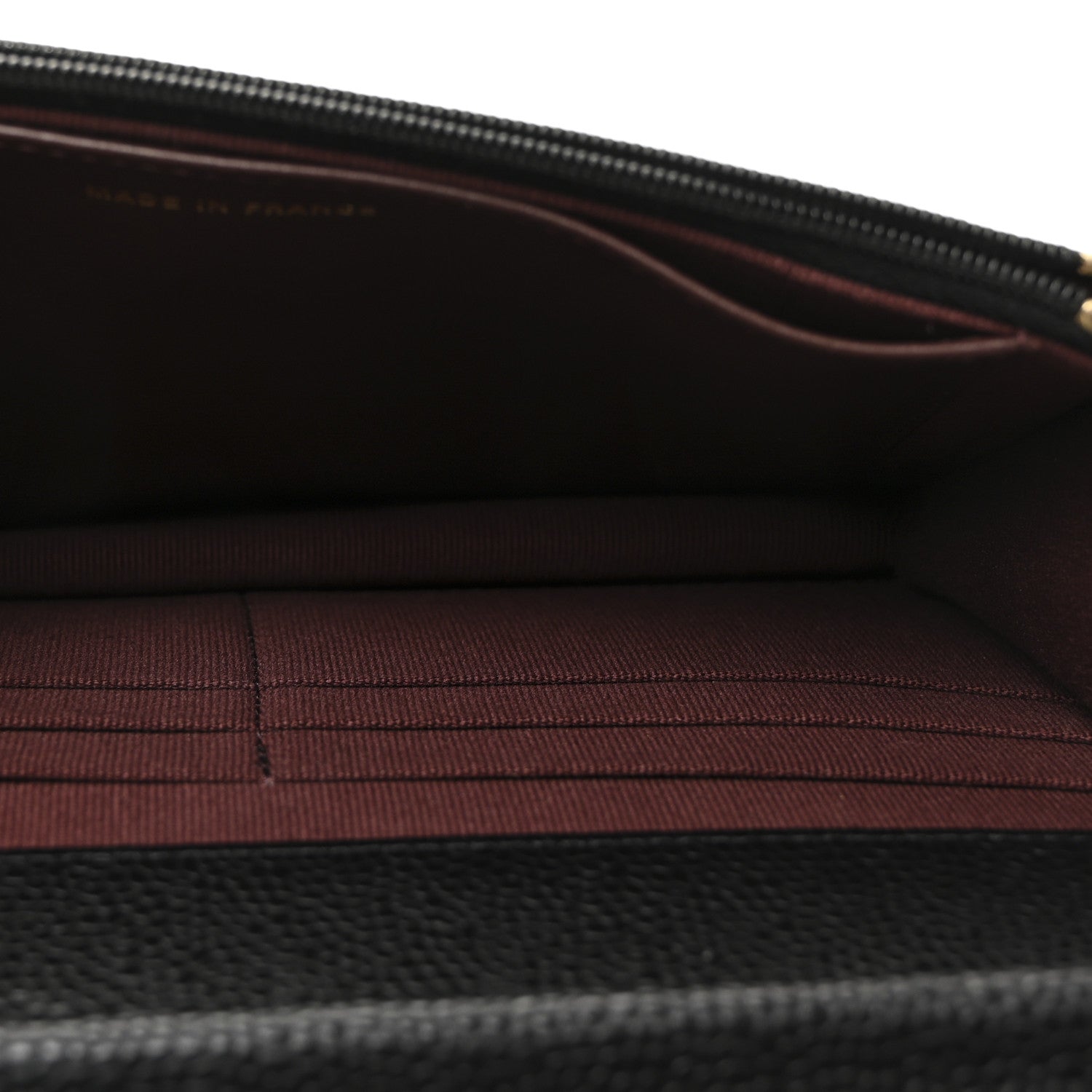 Caviar Quilted CC Turnlock Wallet On Chain WOC Black