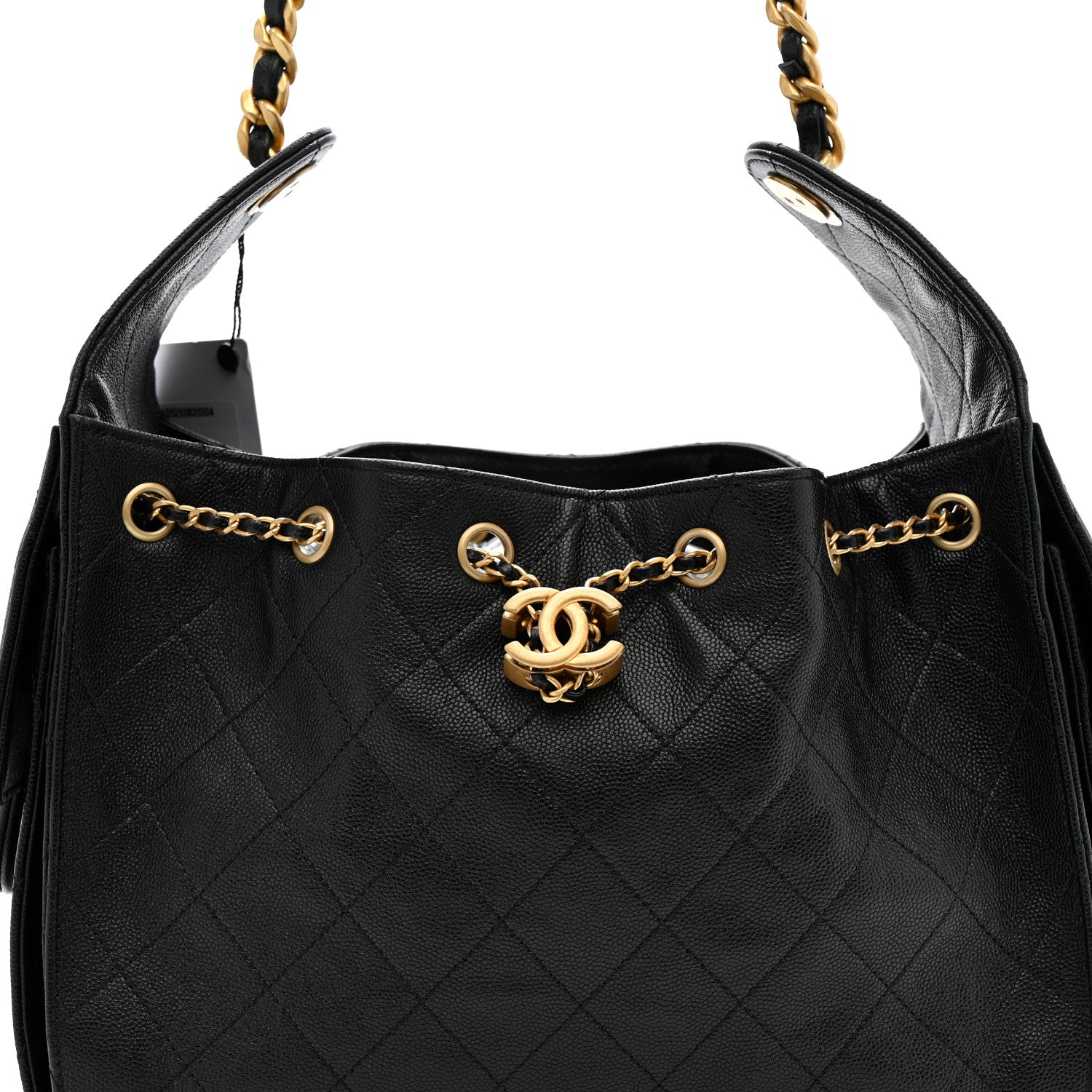 Caviar Quilted Small Chanel 25 Handbag Black
