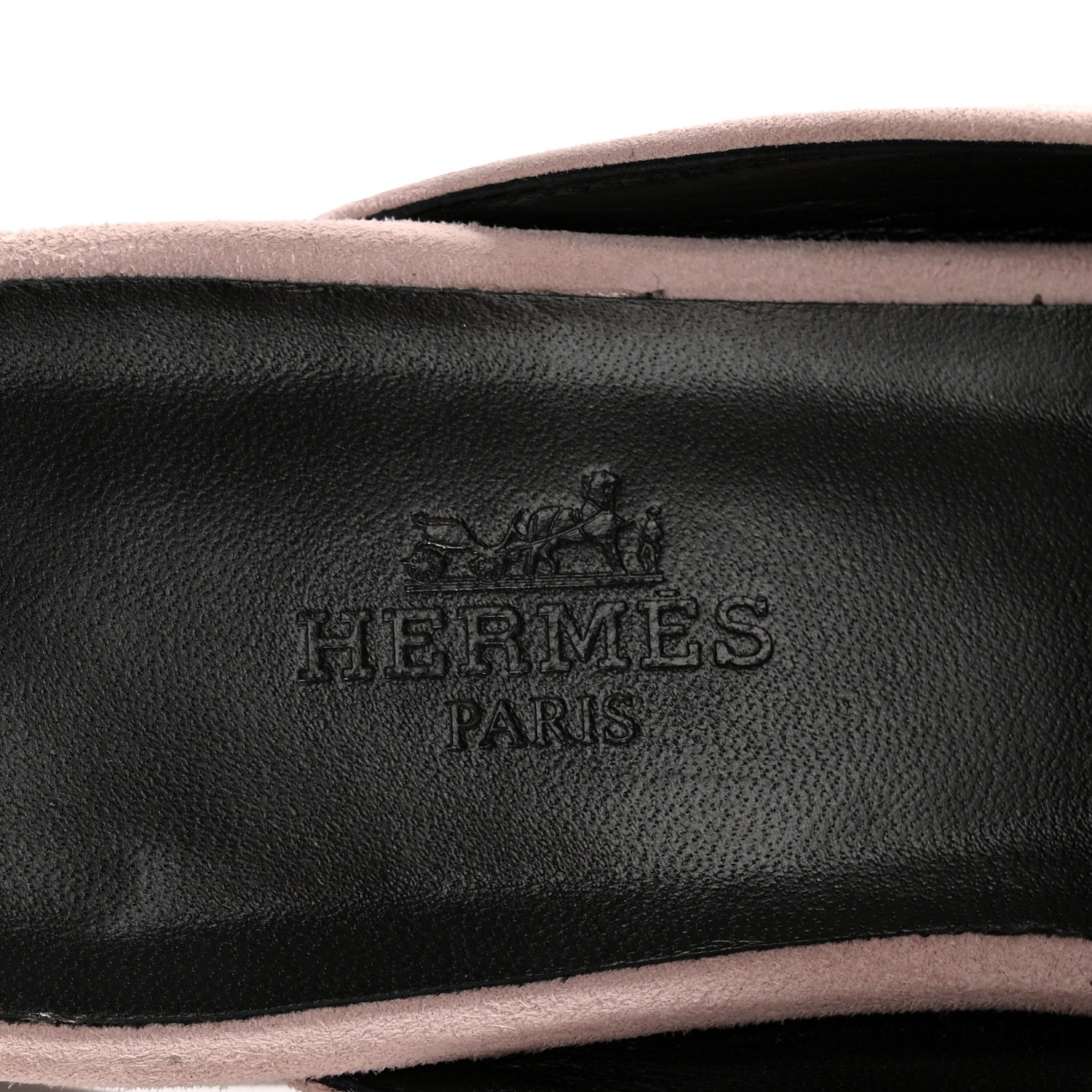 Suede Goatskin Oz Mules 35.5 Rose Porcelaine