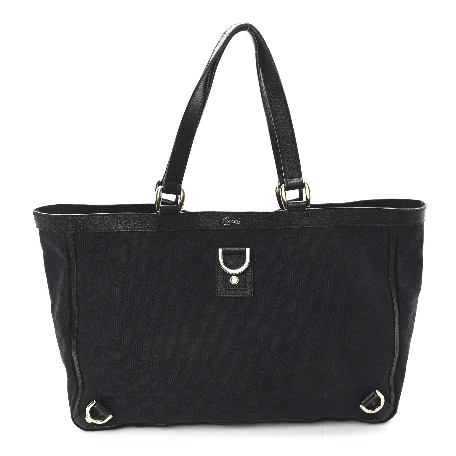 Monogram Large Abbey Tote Black