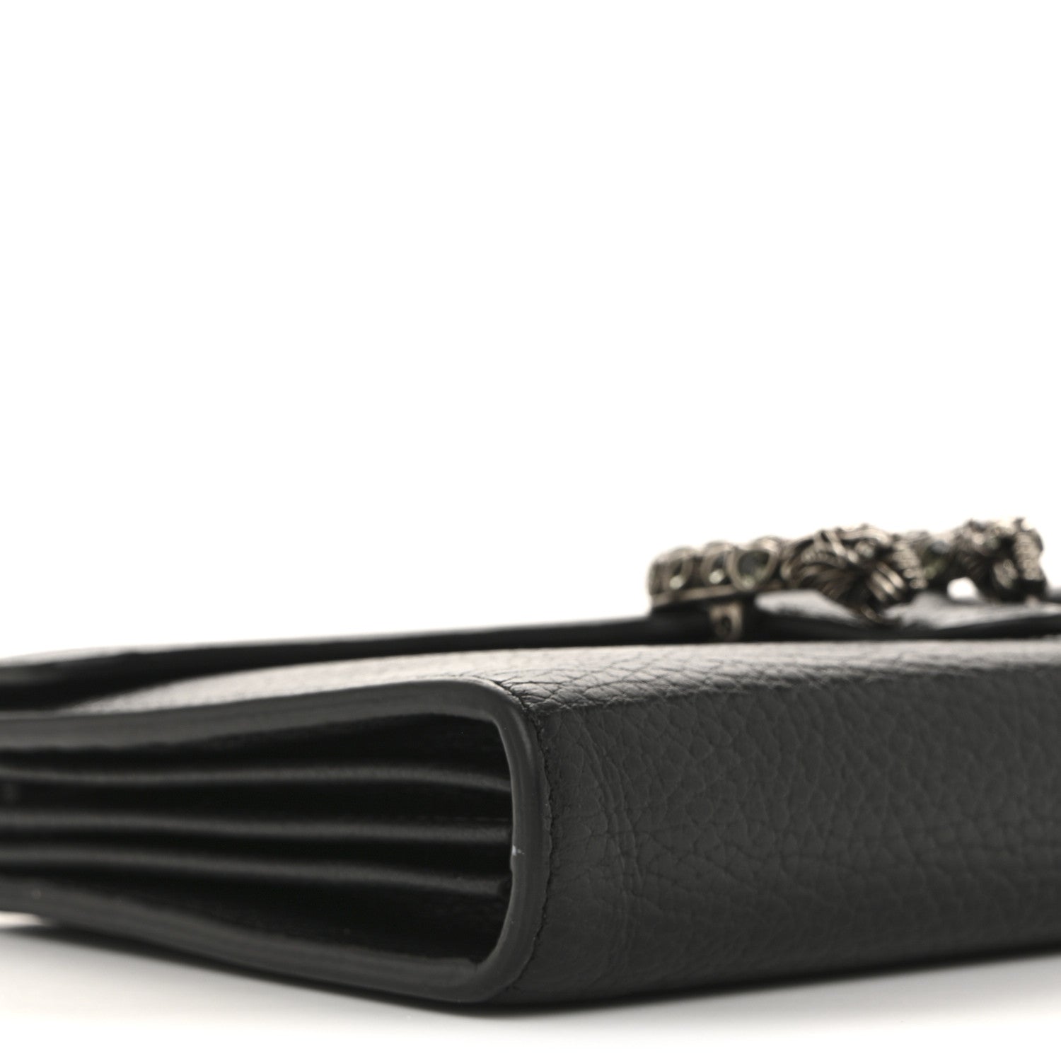 Calfskin Mini Dionysus Chain Wallet Black