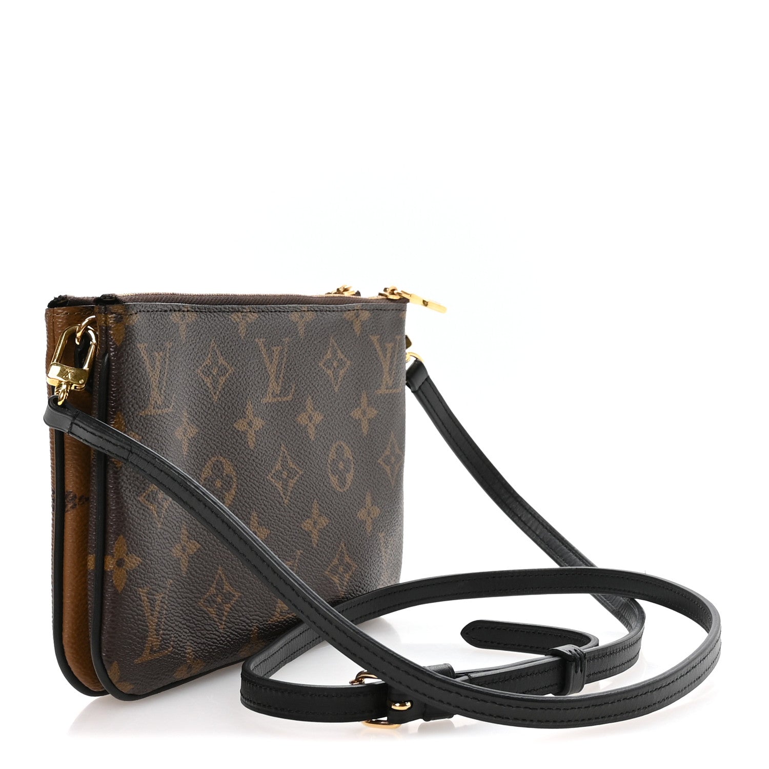 Reverse Monogram Giant Double Zip Pochette