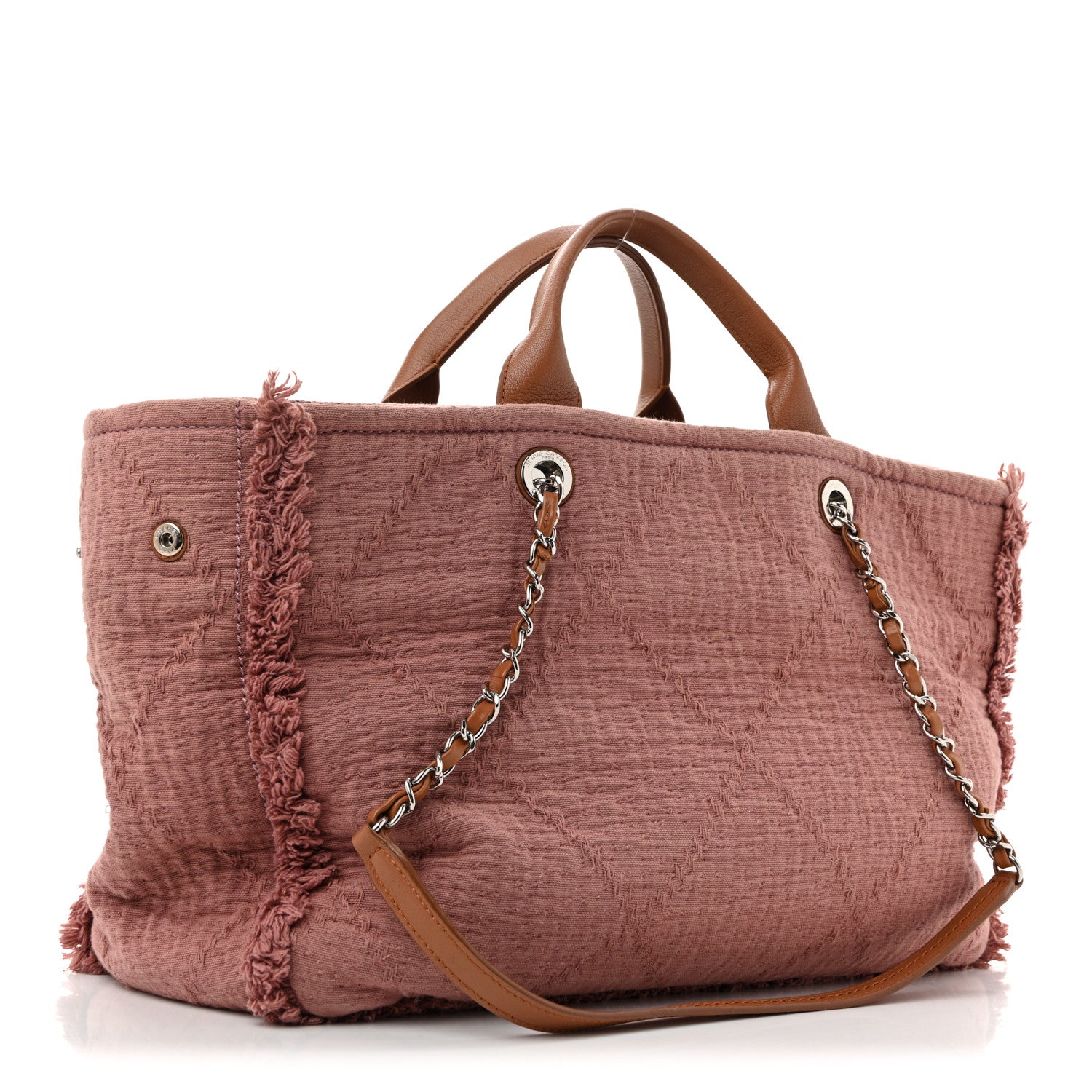 Canvas Large Double Face Tote Pink