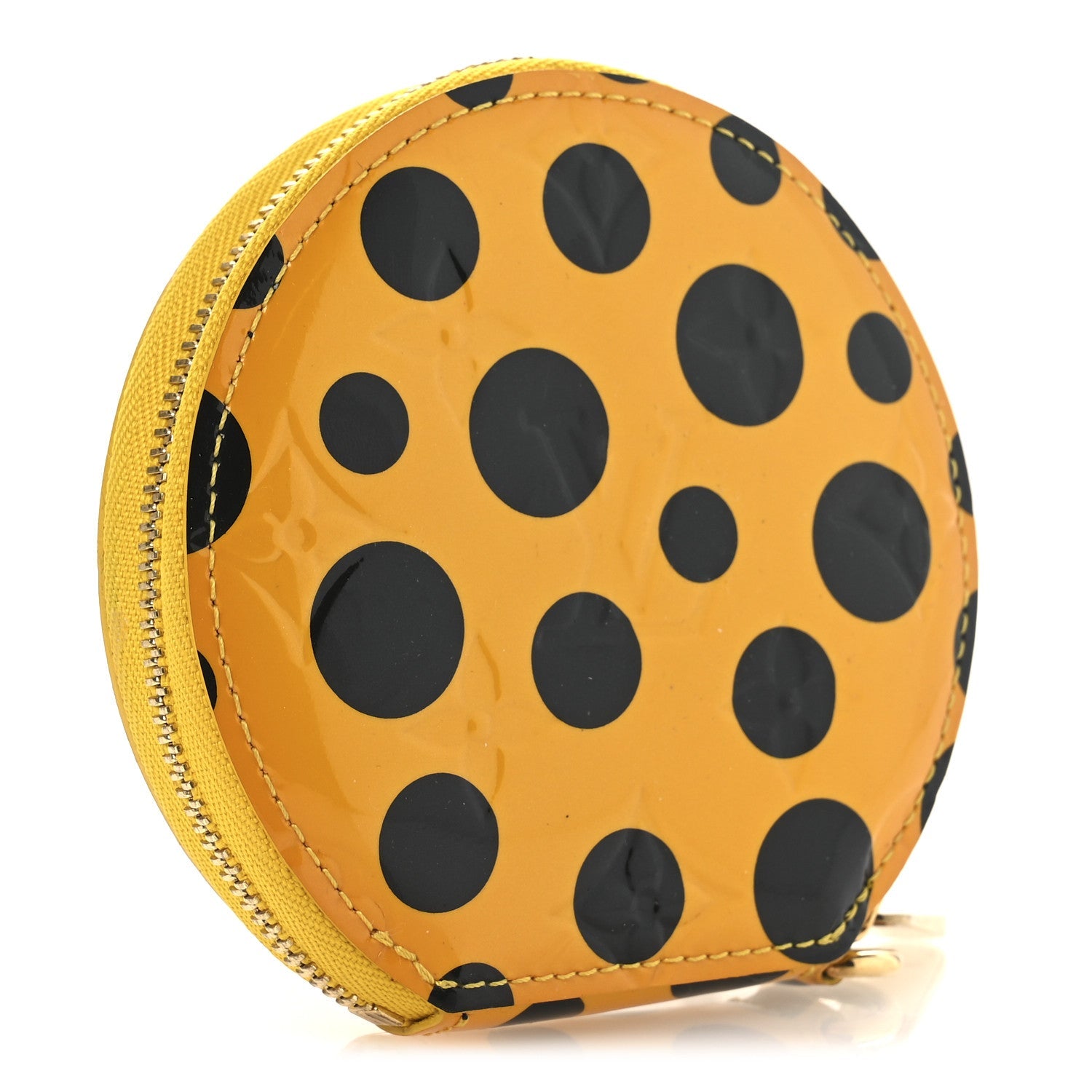 Vernis Kusama Infinity Dots Chapeau Coin Purse Yellow