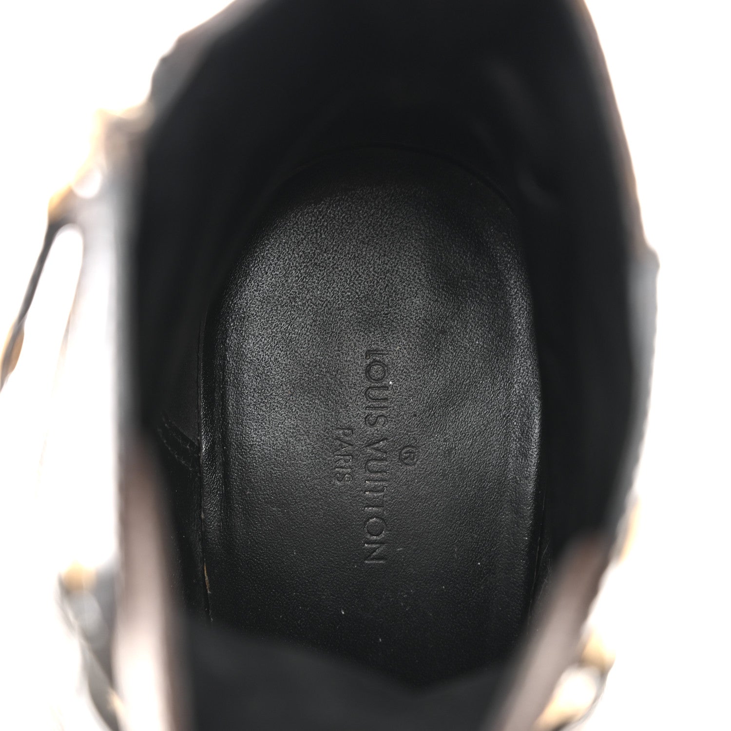 Patent Calfskin Monogram Star Trail Ankle Boots 36 Black