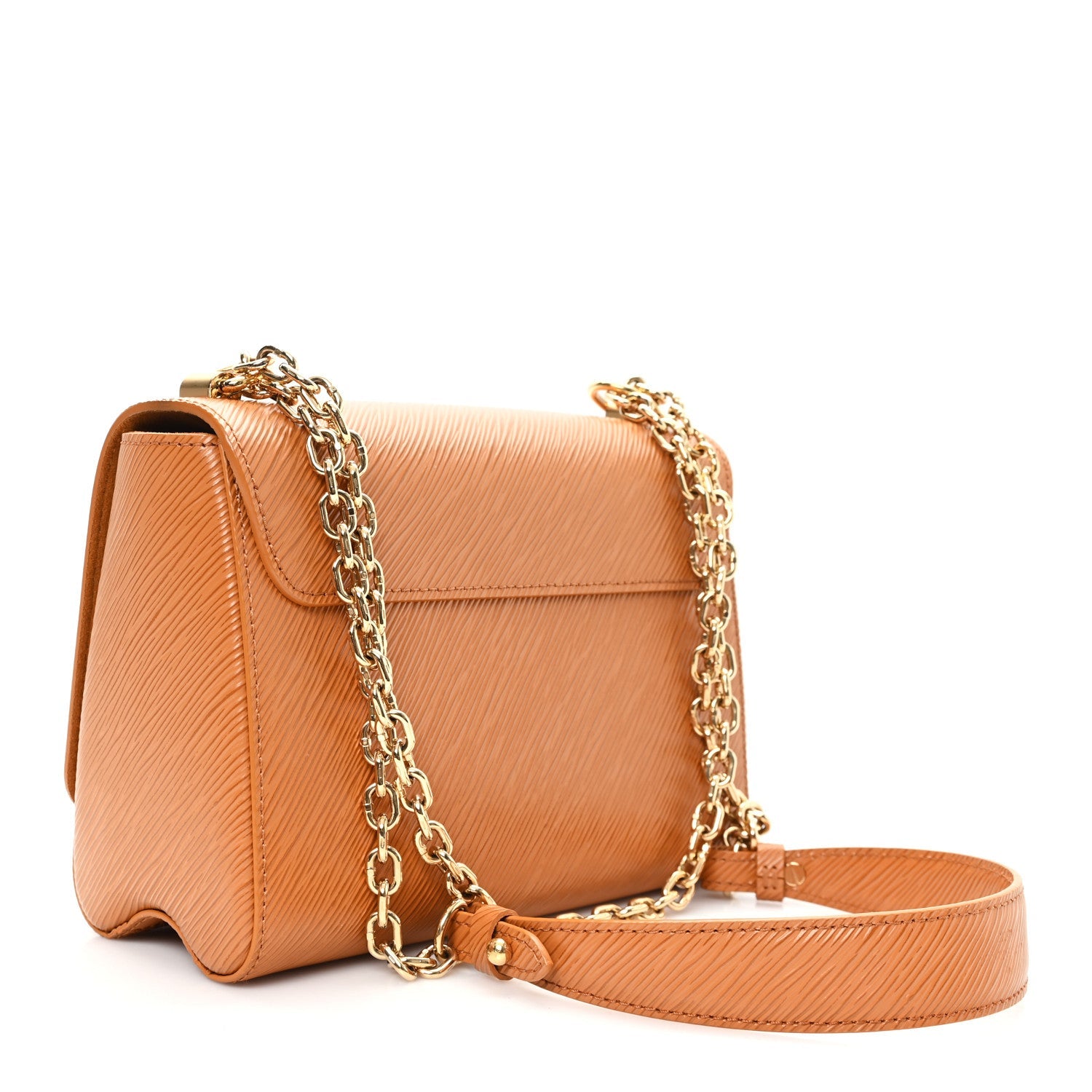 Epi Twist Shoulder Bag MM Gold Miel