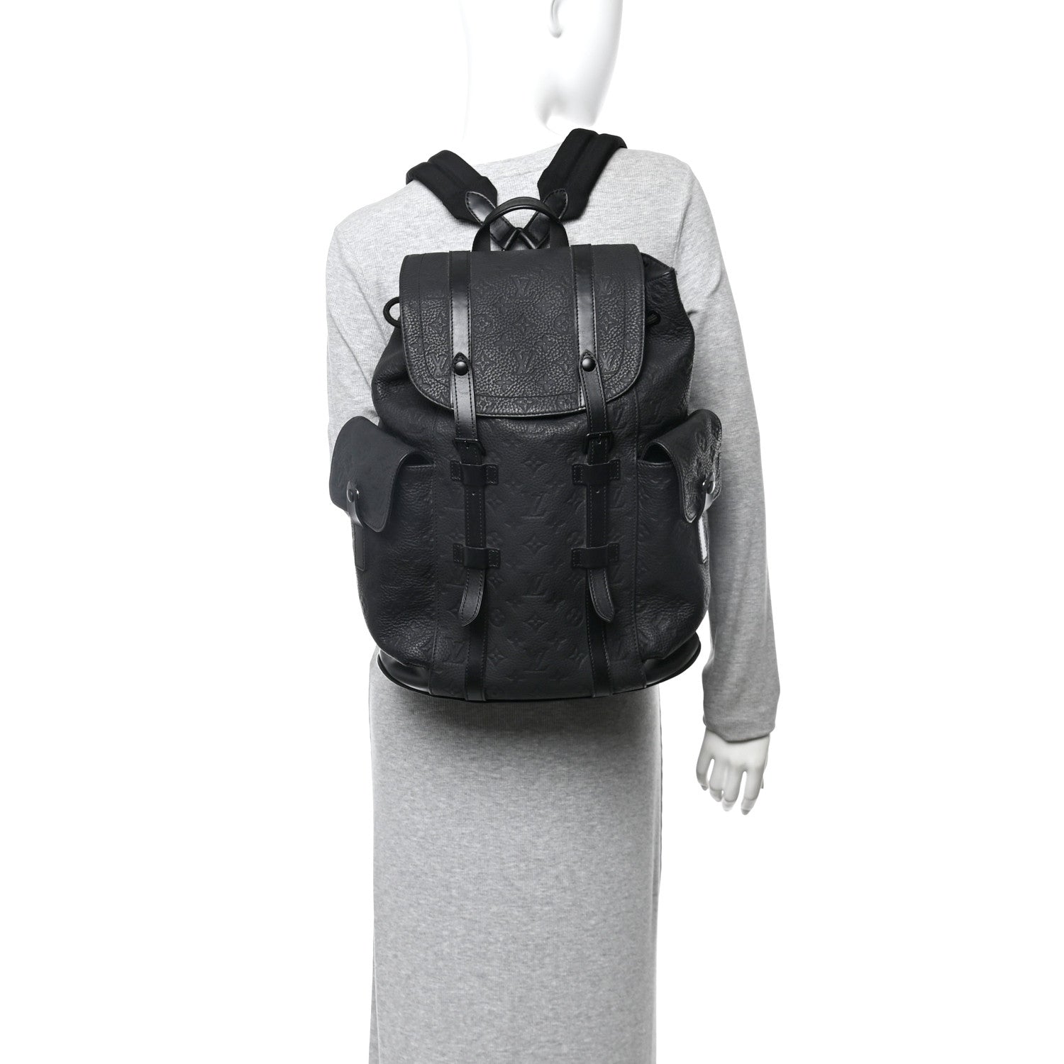 Taurillon Monogram Christopher PM Backpack Black