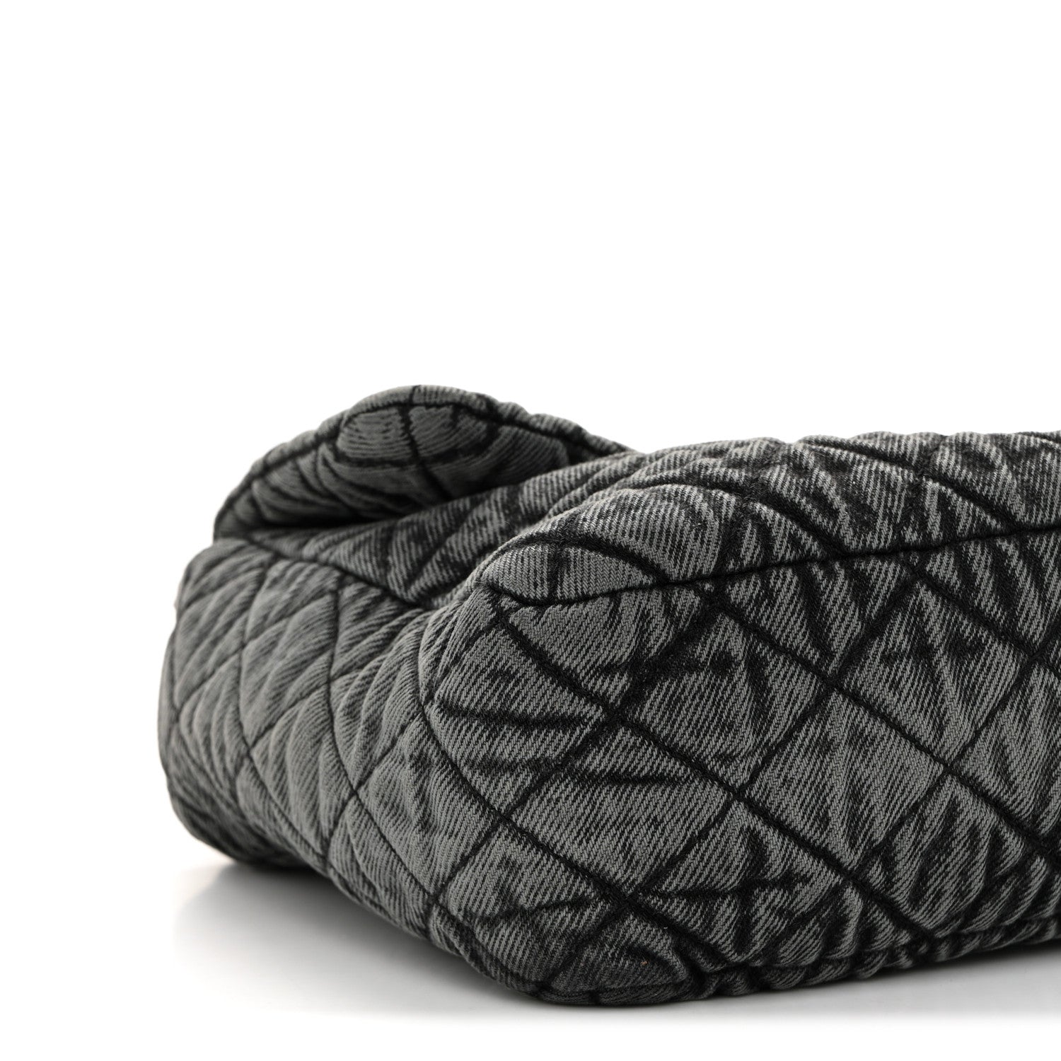 Denim Quilted Denimpression Flap Grey Black