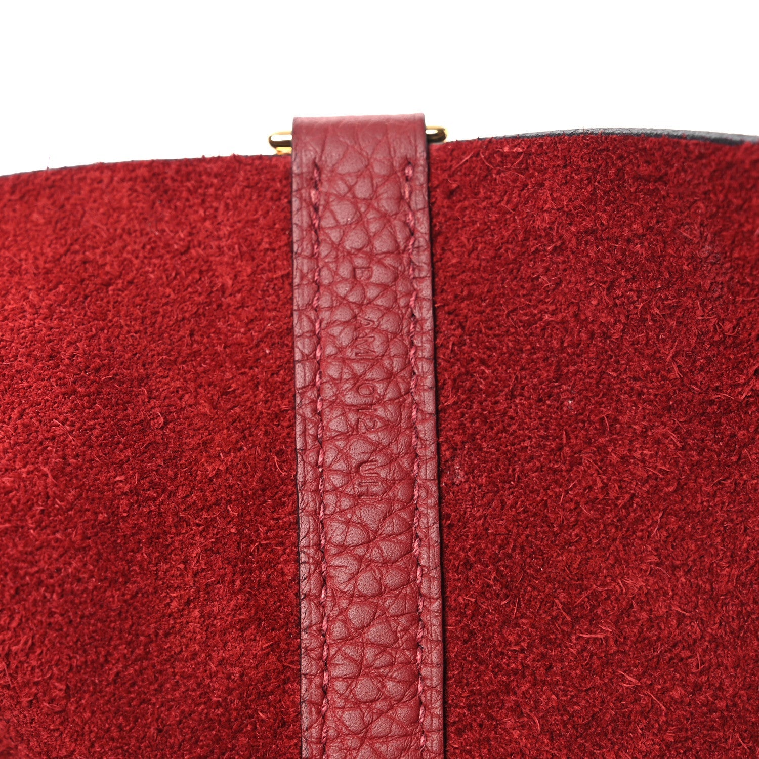 Taurillon Clemence Picotin Lock 22 MM Rouge H