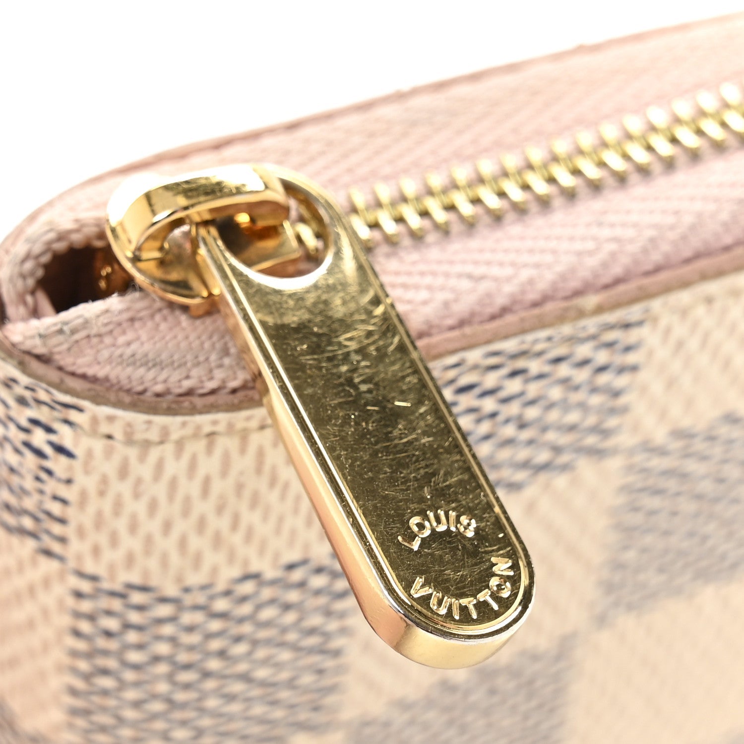 Damier Azur Zippy Coin Purse Rose Ballerine
