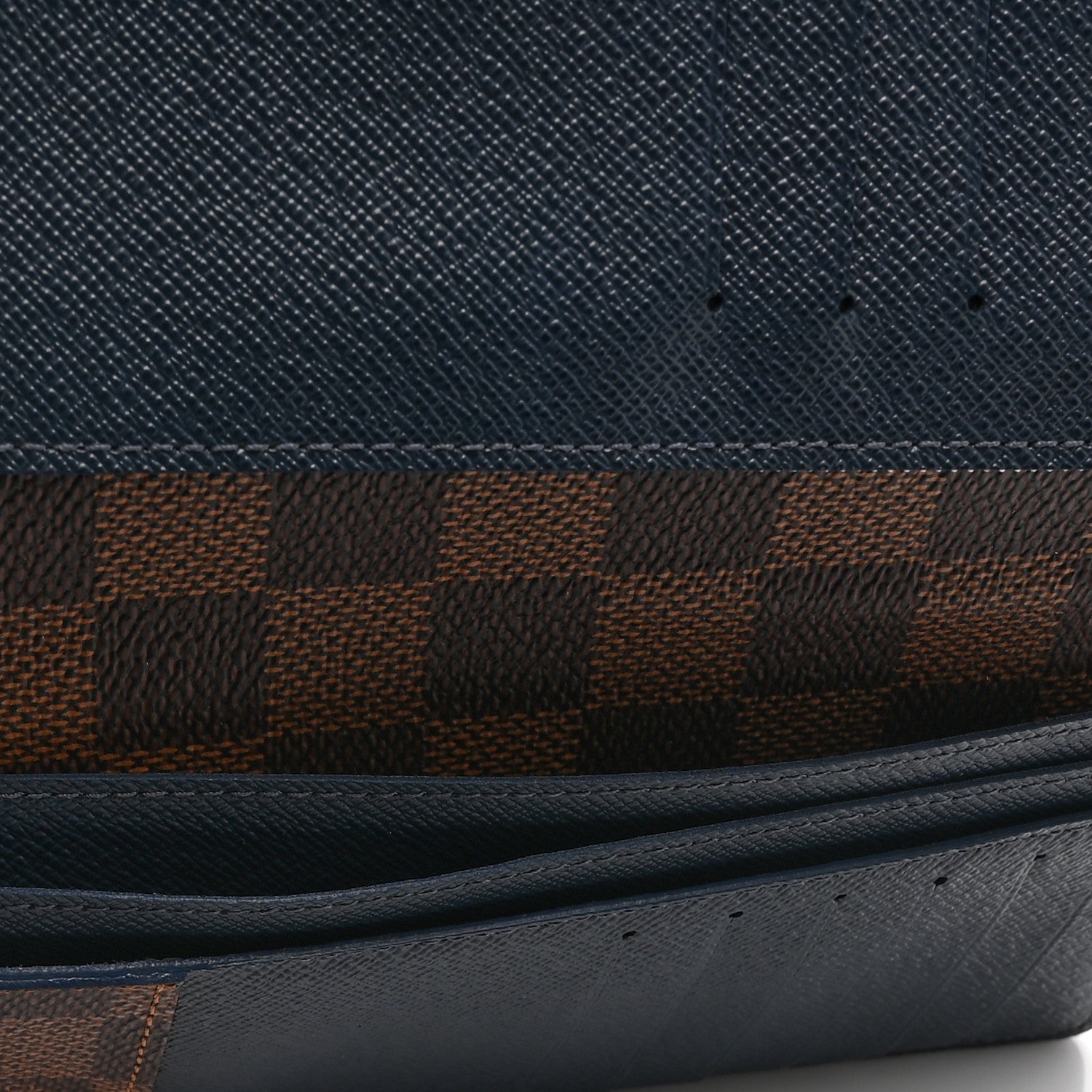 Damier Ebene Brazza Wallet Blue