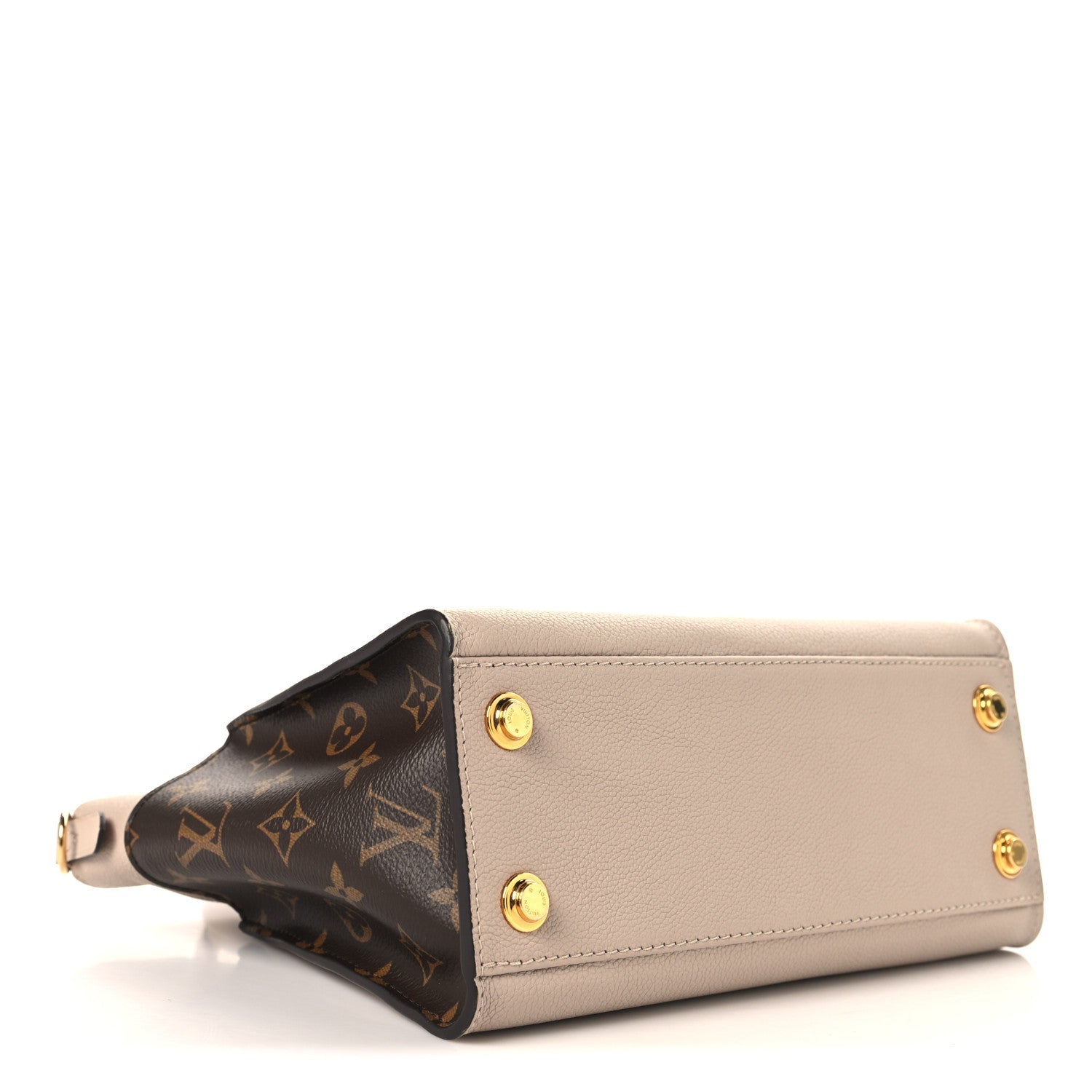 Calfskin Monogram On My Side PM Greige