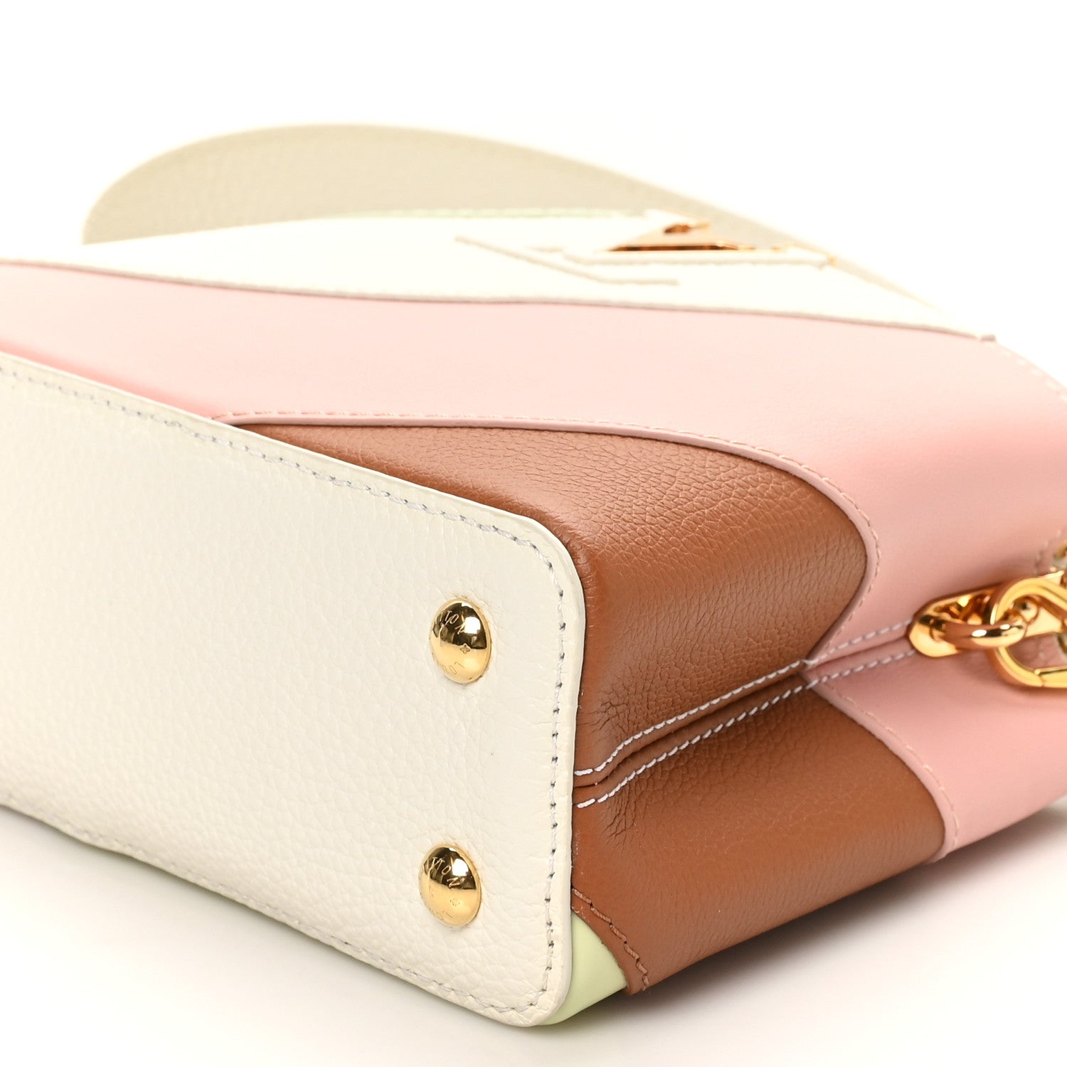 Taurillon Calfskin Patent Gelato Mini Capucines Fraise Pink