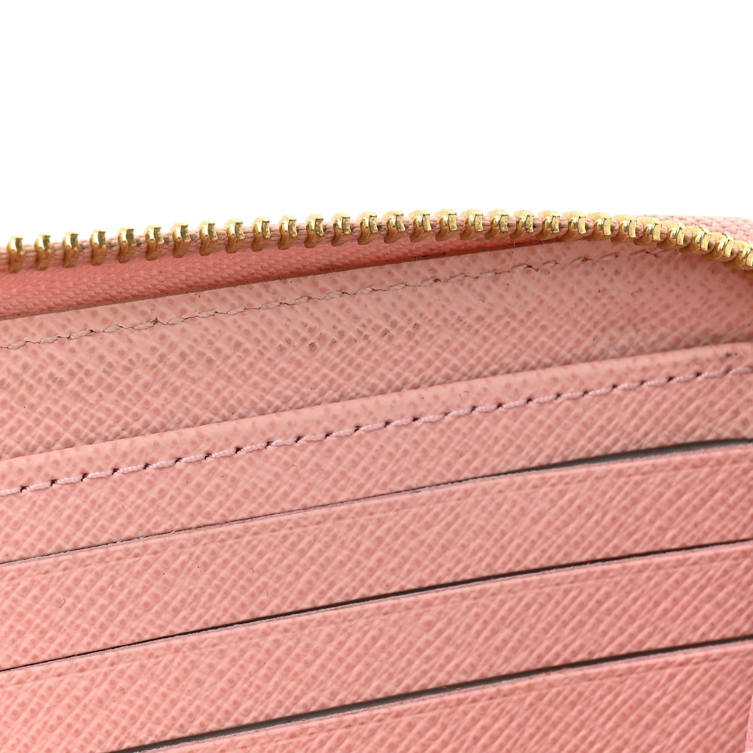 Damier Azur Zippy Wallet Rose Ballerine