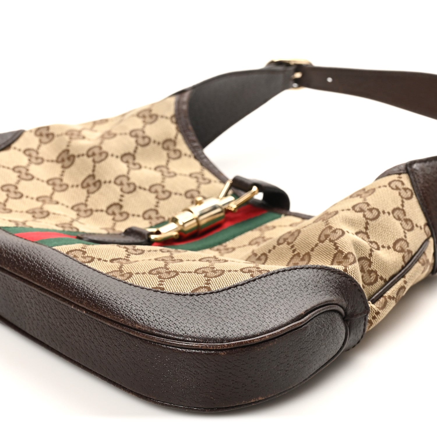 Monogram Web Jackie O Hobo Dark Brown