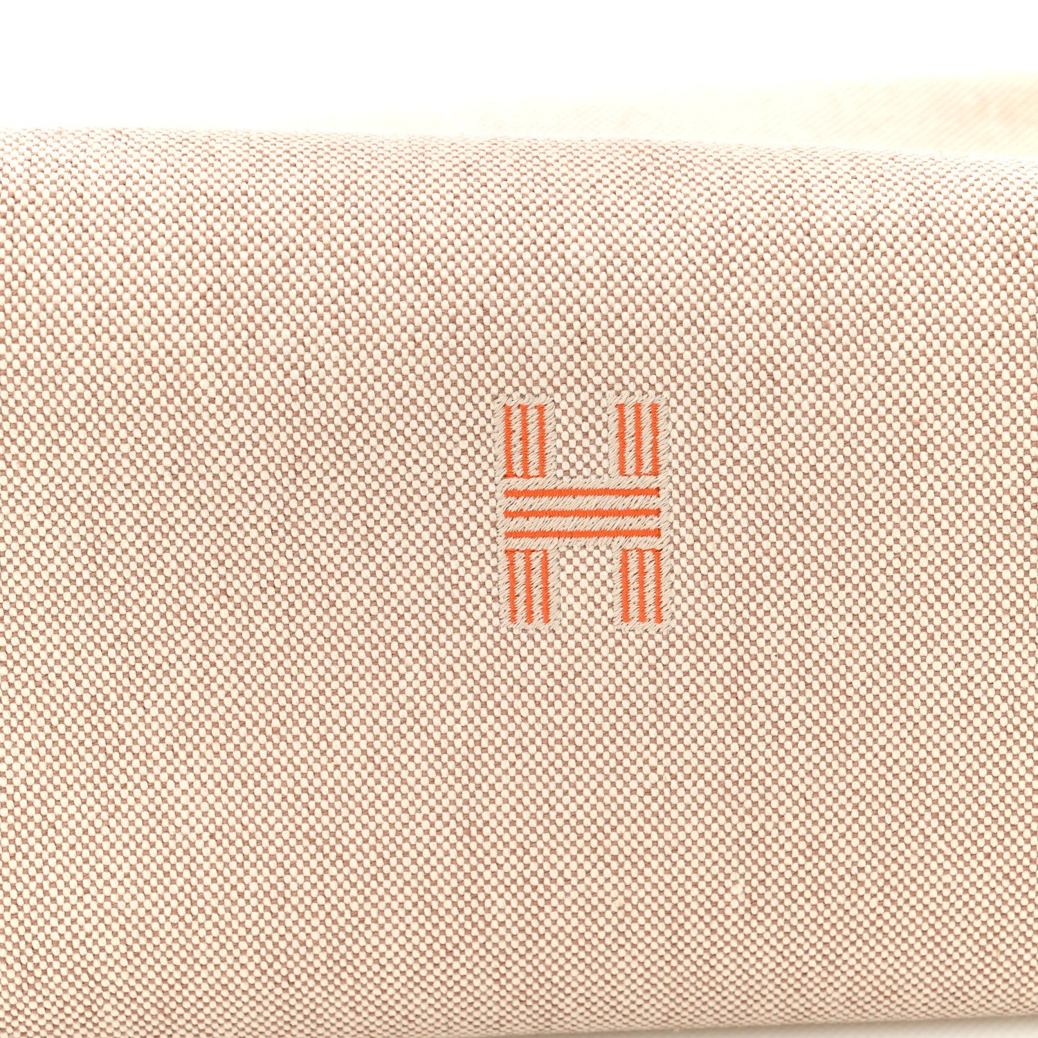 Canvas Large Bride-A-Brac Pouch Natural Orange