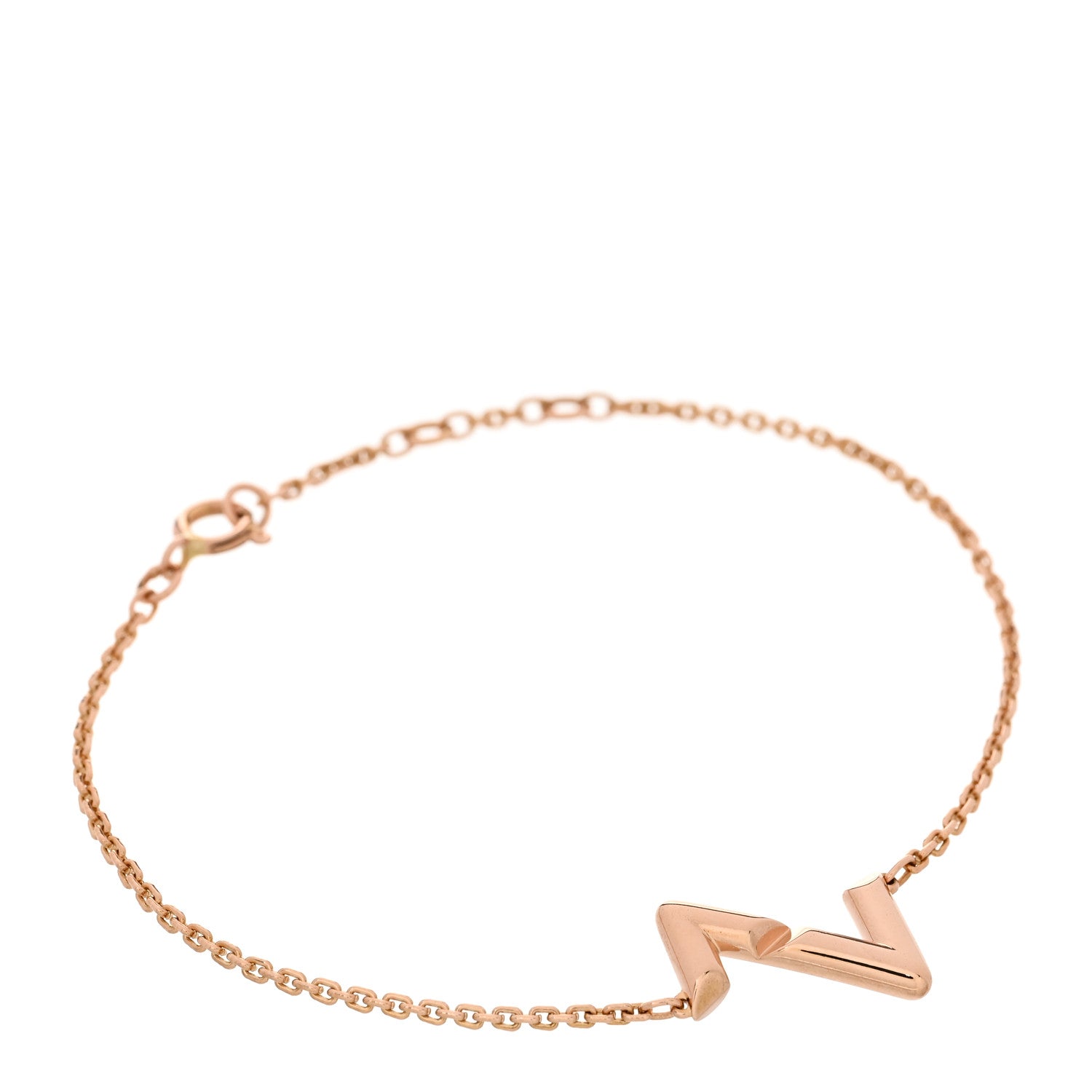 18K Pink Gold Volt Upside Down Chain Bracelet