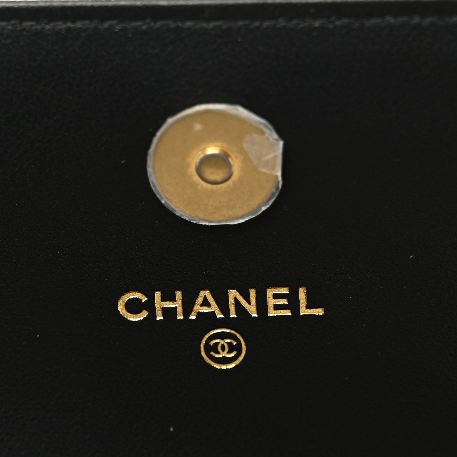 Lambskin Quilted Chanel 19 Flap Clutch Black