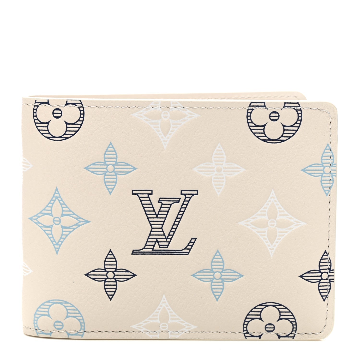 Monogram Shadow Multiple Wallet Ecru White