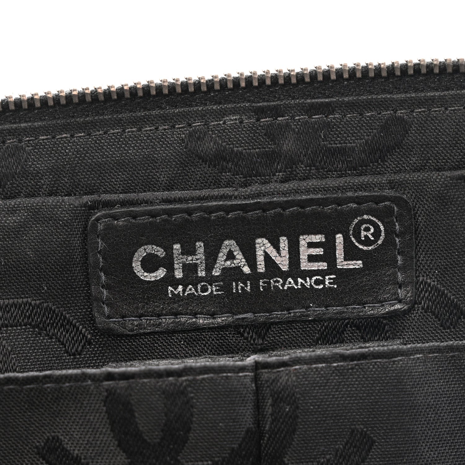 Nylon Square Quilted Flap Black