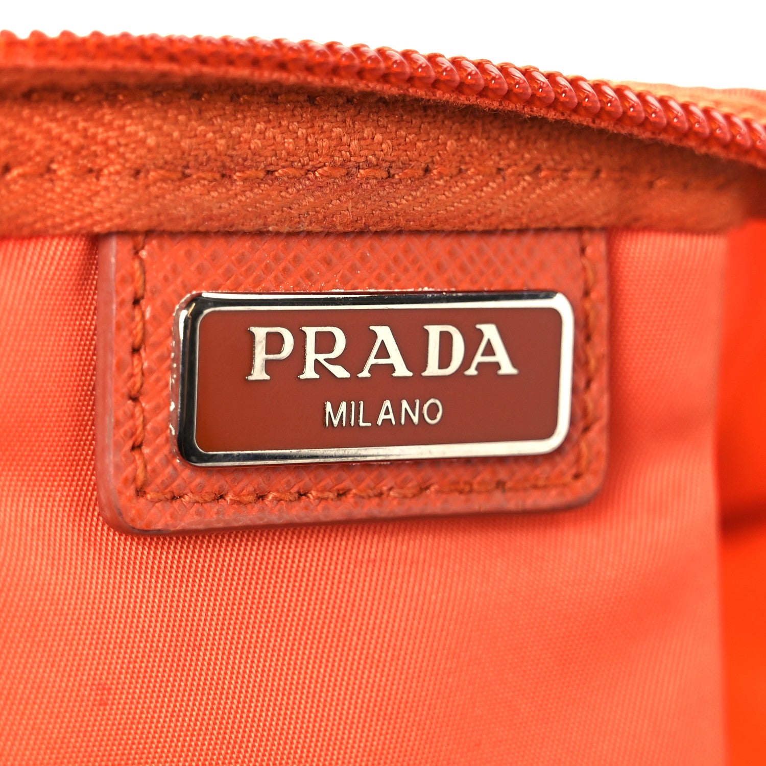 Nylon Vela Cosmetic Pouch Orange