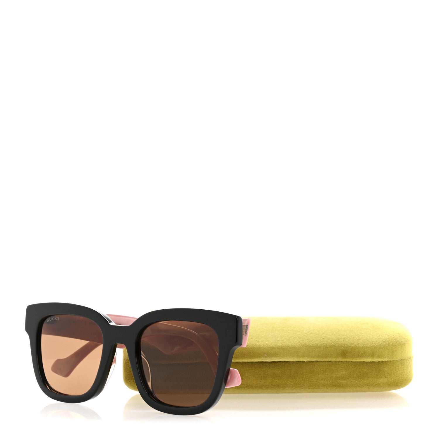 Rectangle 52mm Frame Sunglasses GG0998/S Black Pink