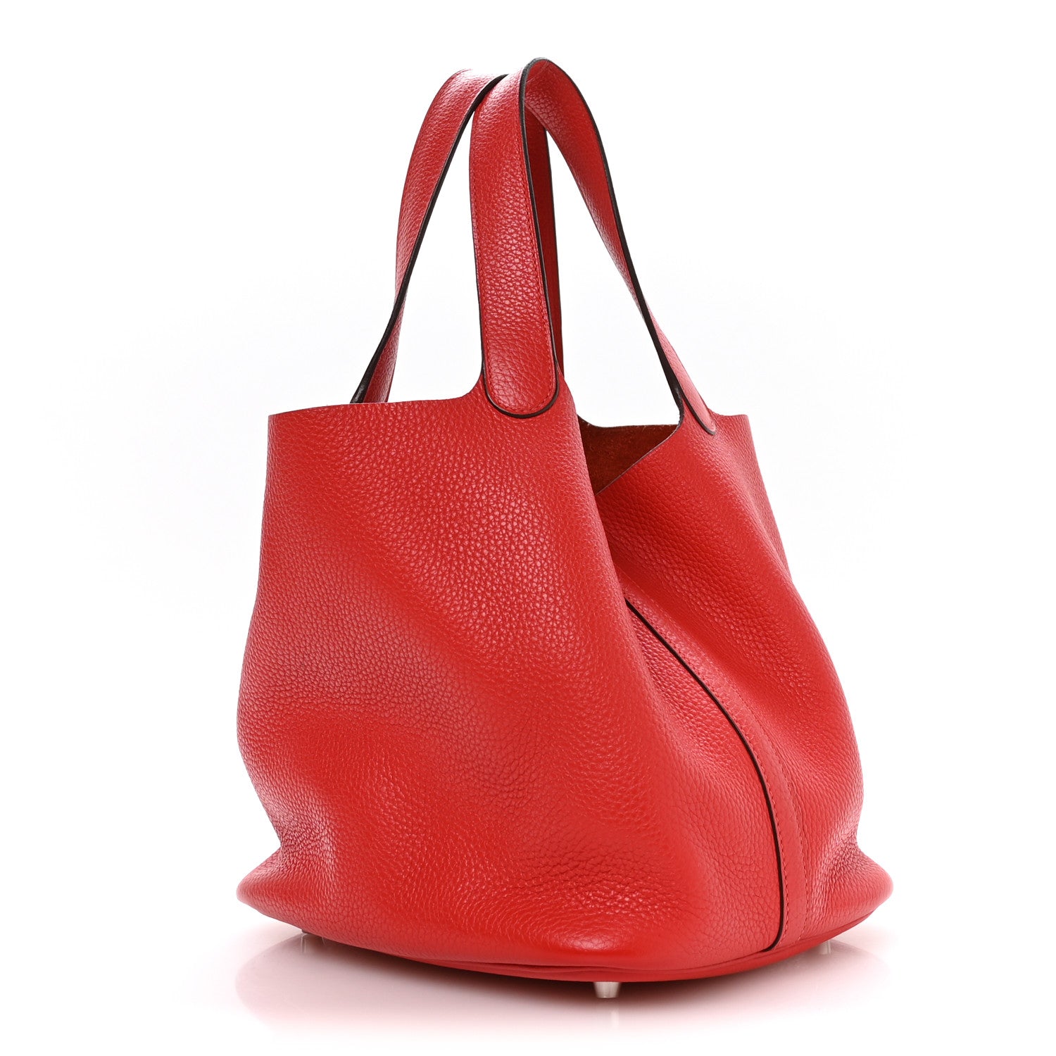 Taurillon Clemence Picotin Lock 22 MM Rouge Tomate