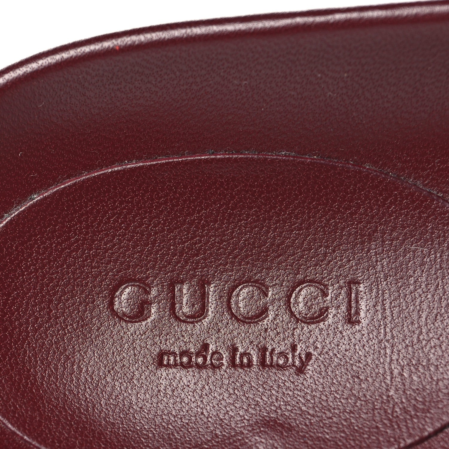 GG Supreme Monogram Womens Horsebit Slippers 38.5 Rosso Ancora