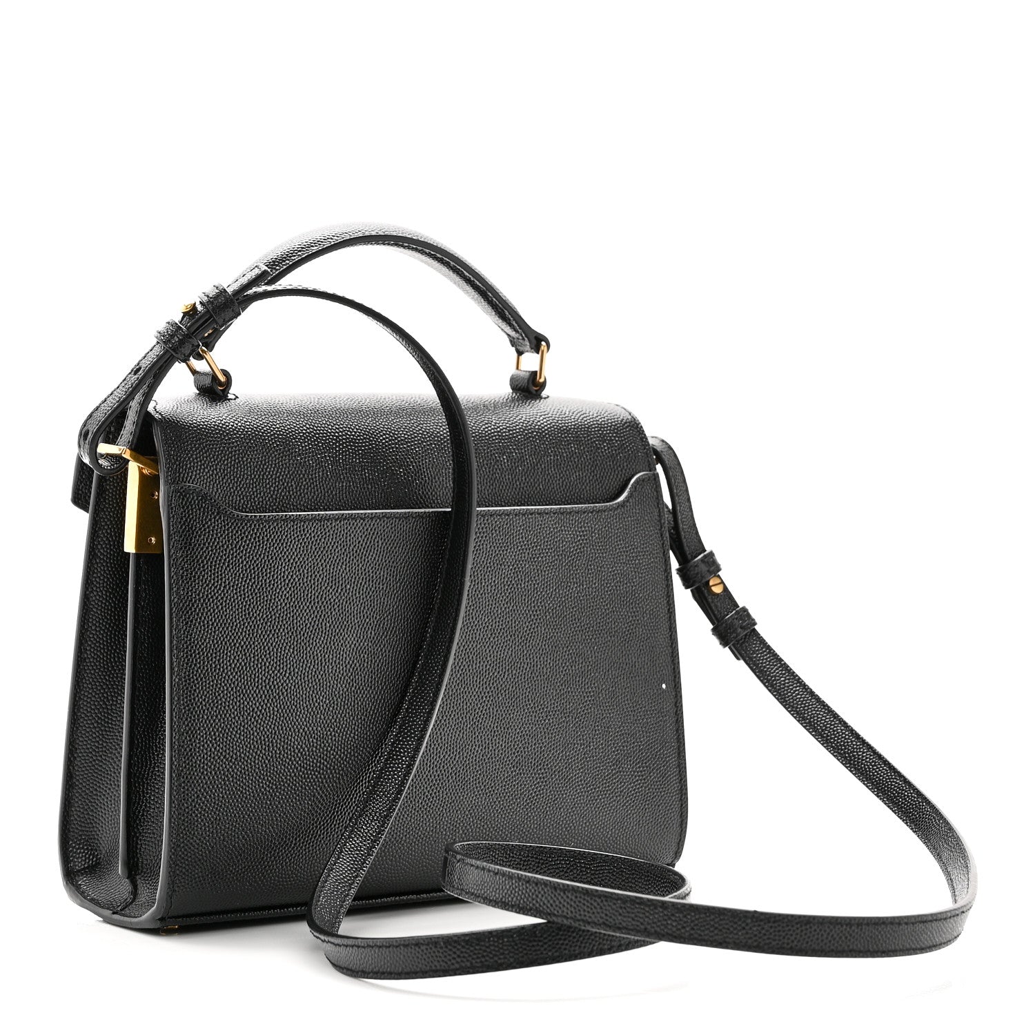Grain De Poudre Mini Classic Monogram Cassandra Top Handle Black