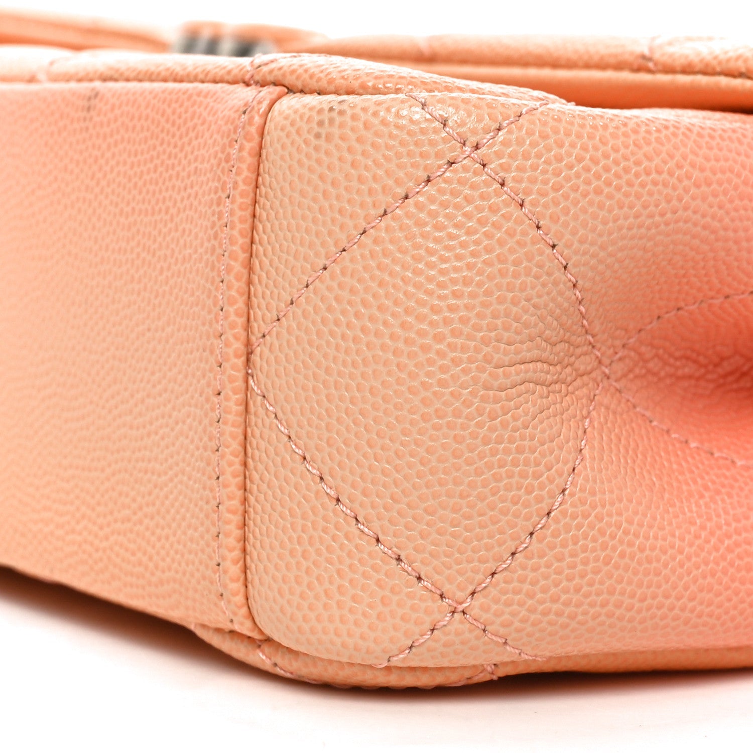Shaded Caviar Quilted My Everything Small Flap Orange Light Orange