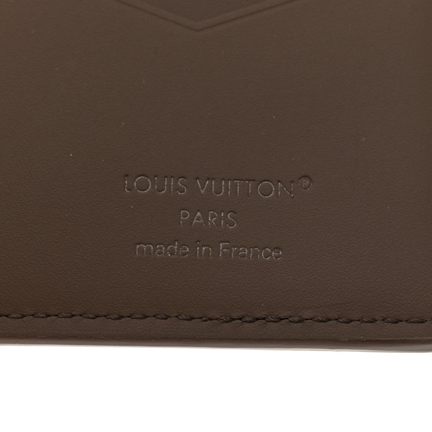 Grained Calfskin Aerogram Pocket Organizer Moka
