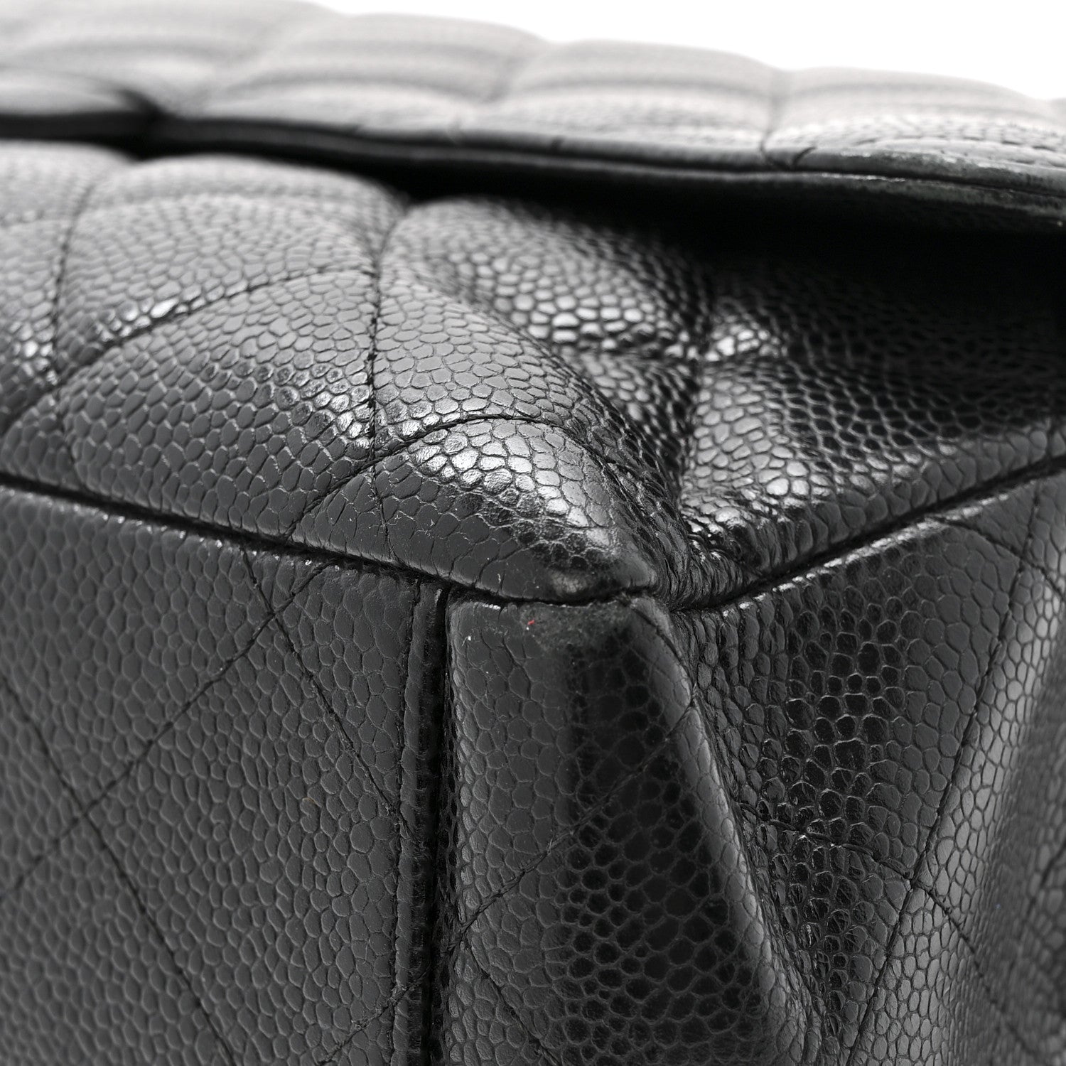 Caviar Quilted Maxi Double Flap Black