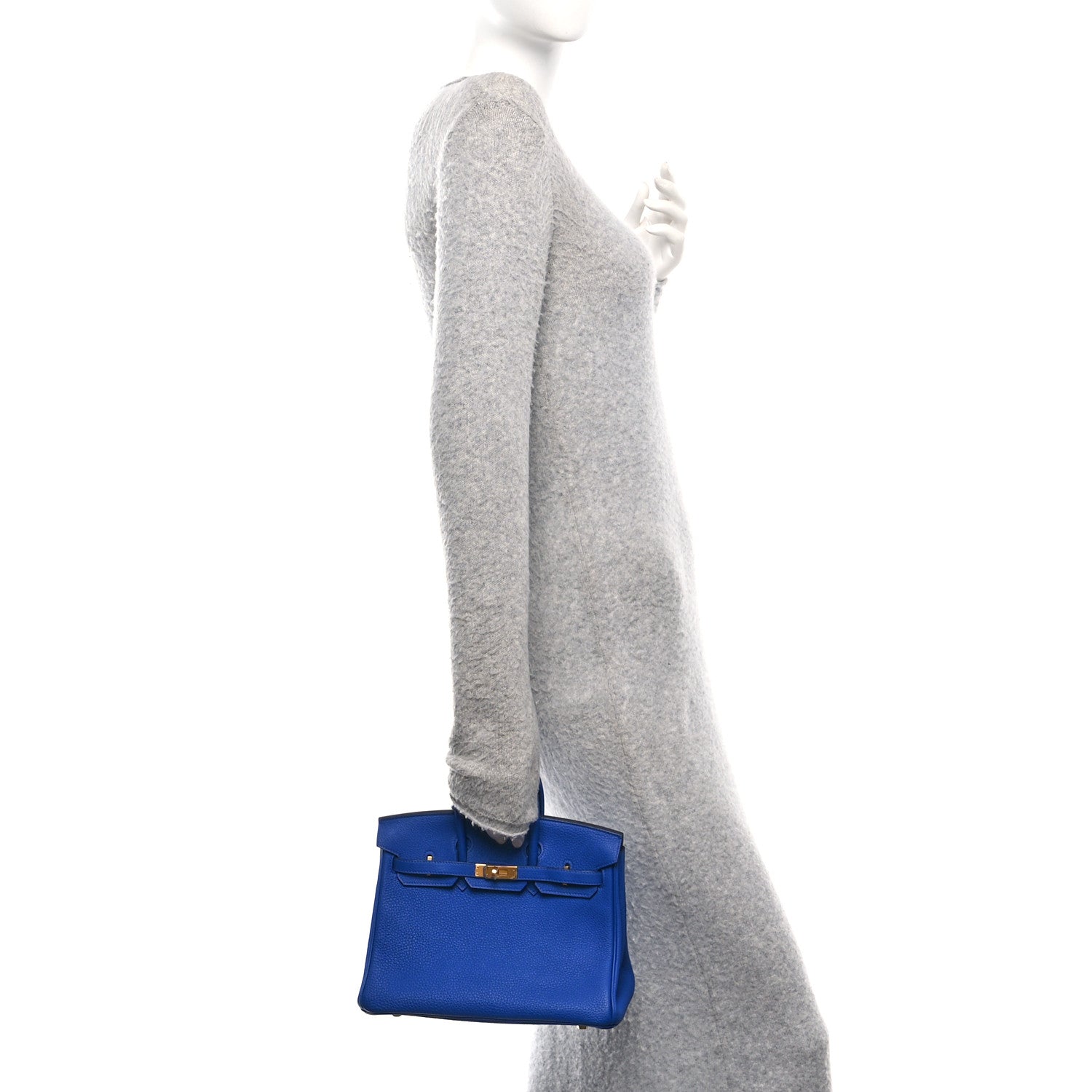Togo Birkin 25 Bleu Electrique