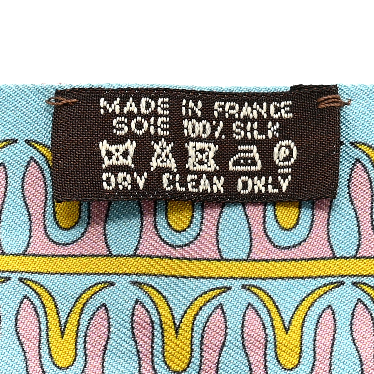 Silk Geometrie Cretoise Silk Twilly Vieux Rose Framboise Bleu