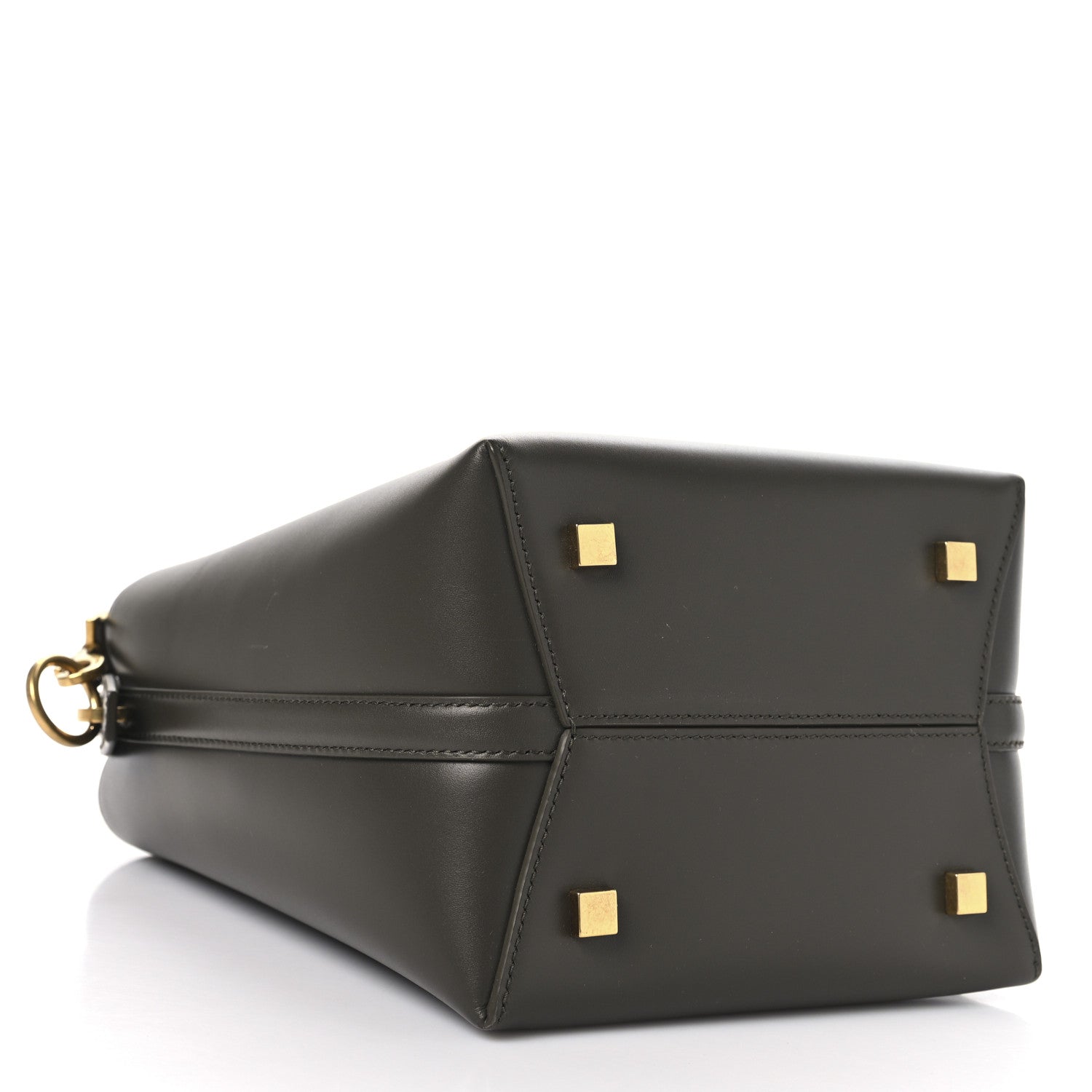 Shiny Calfskin Le 37 Bucket Bag Deep Musk