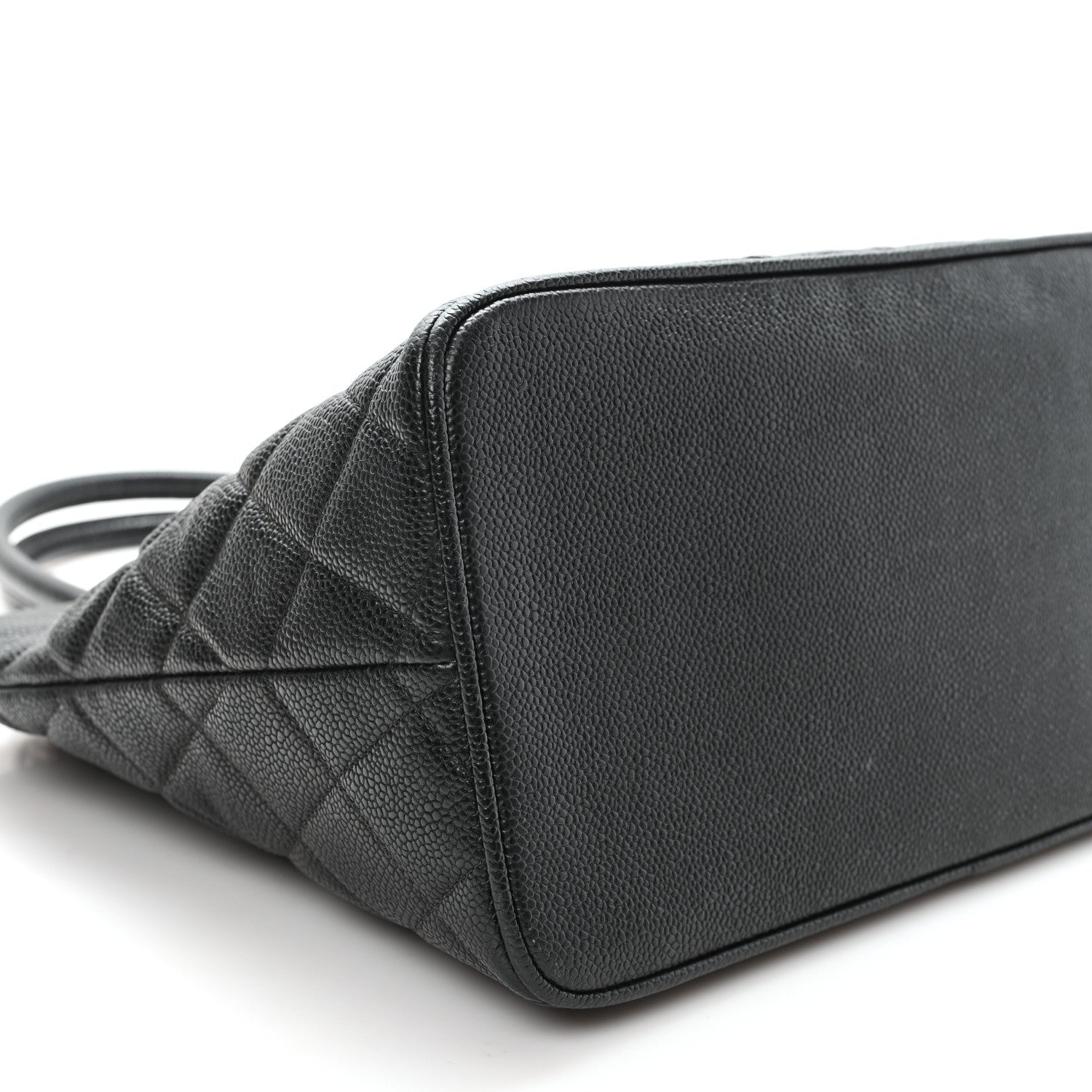 Caviar Quilted Medallion Tote Black
