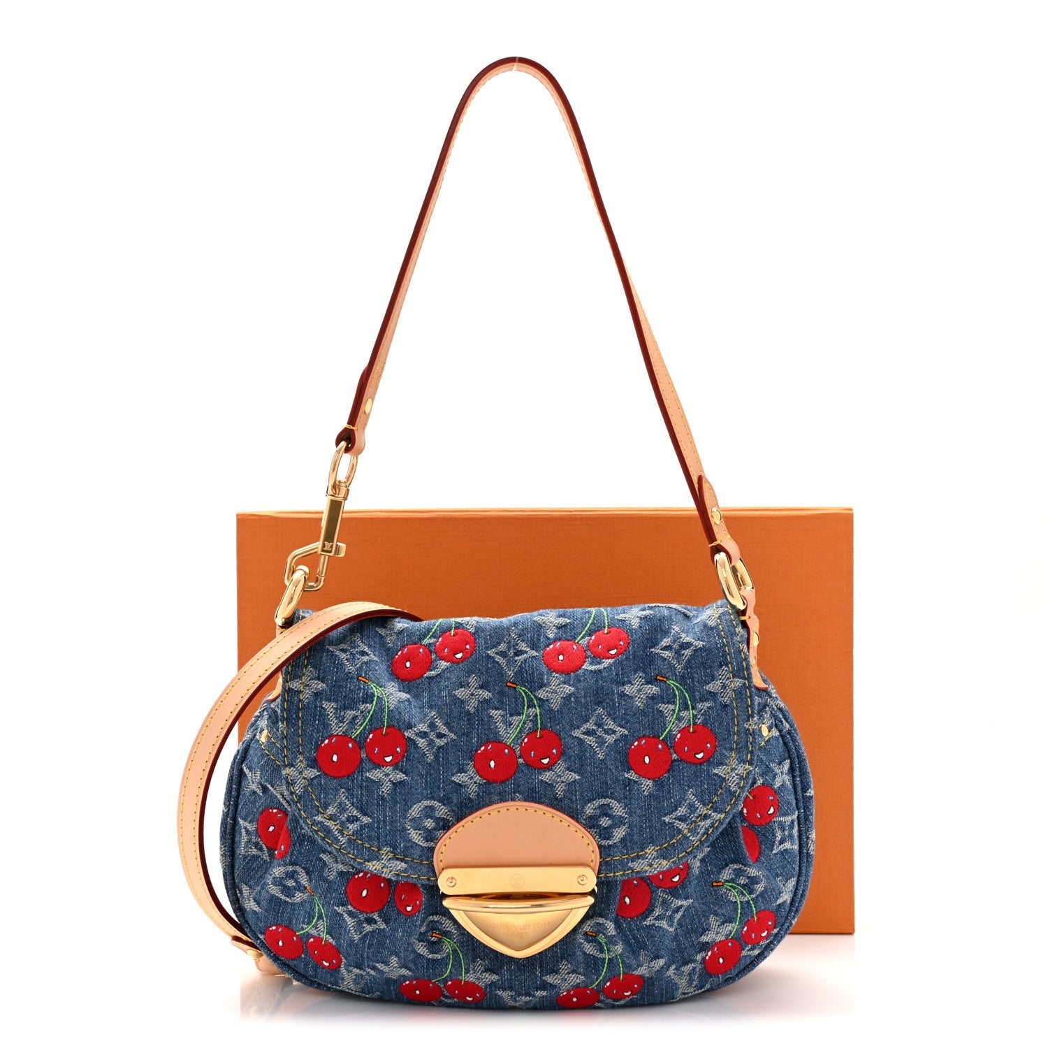 LV X TM Monogram Denim Cerises Sunset