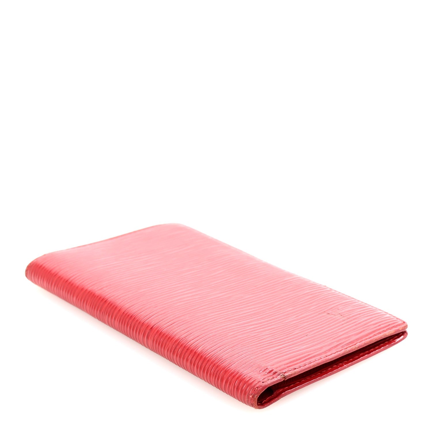 Epi Checkbook Cover Castilian Red