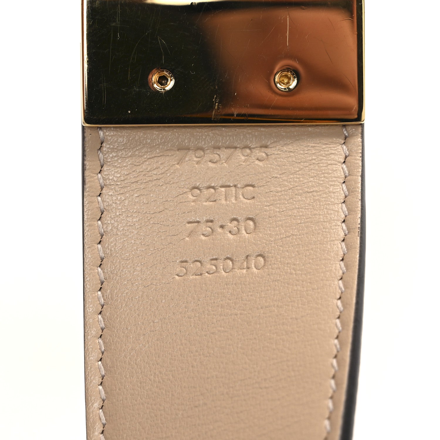 GG Supreme Monogram Plutone Calfskin Double G Reversible 37mm Belt  75 30 Beige Ebony Souffle Rose