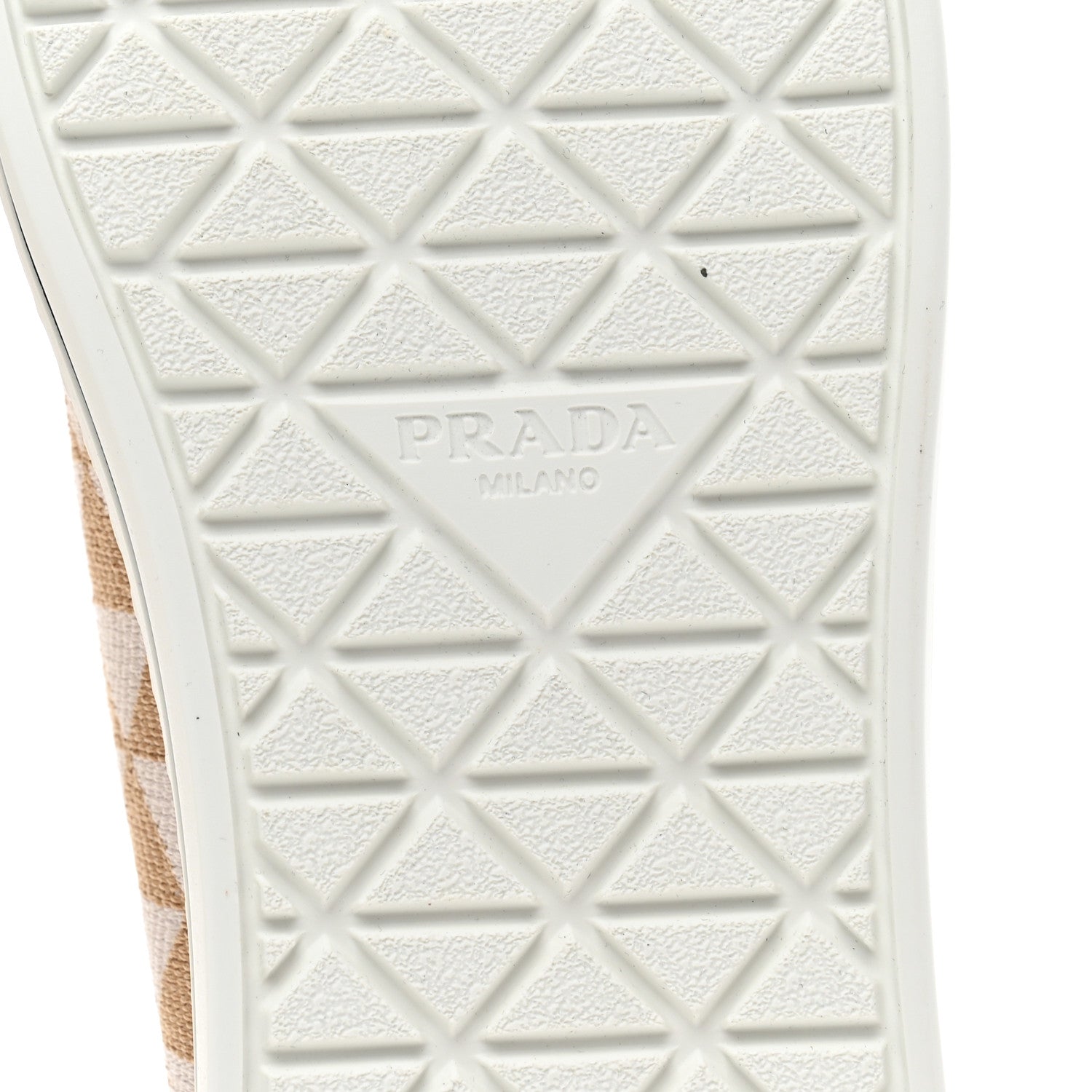 Jacquard Trianglolo Symbole Embroidered Metal Triangle Logo Slip On Sneakers 38 Corda Talco