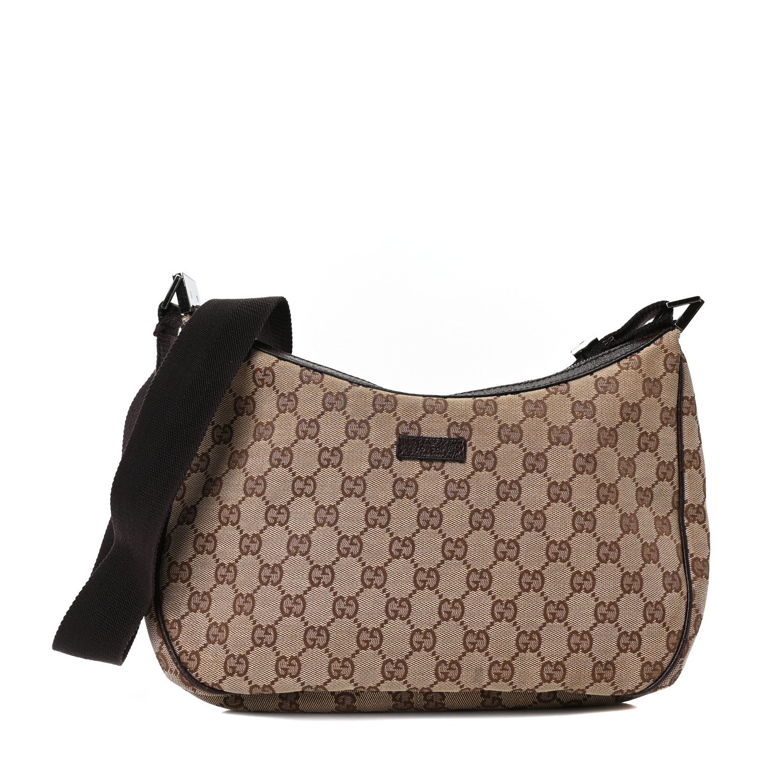 Monogram Medium Half Moon Hobo Dark Brown