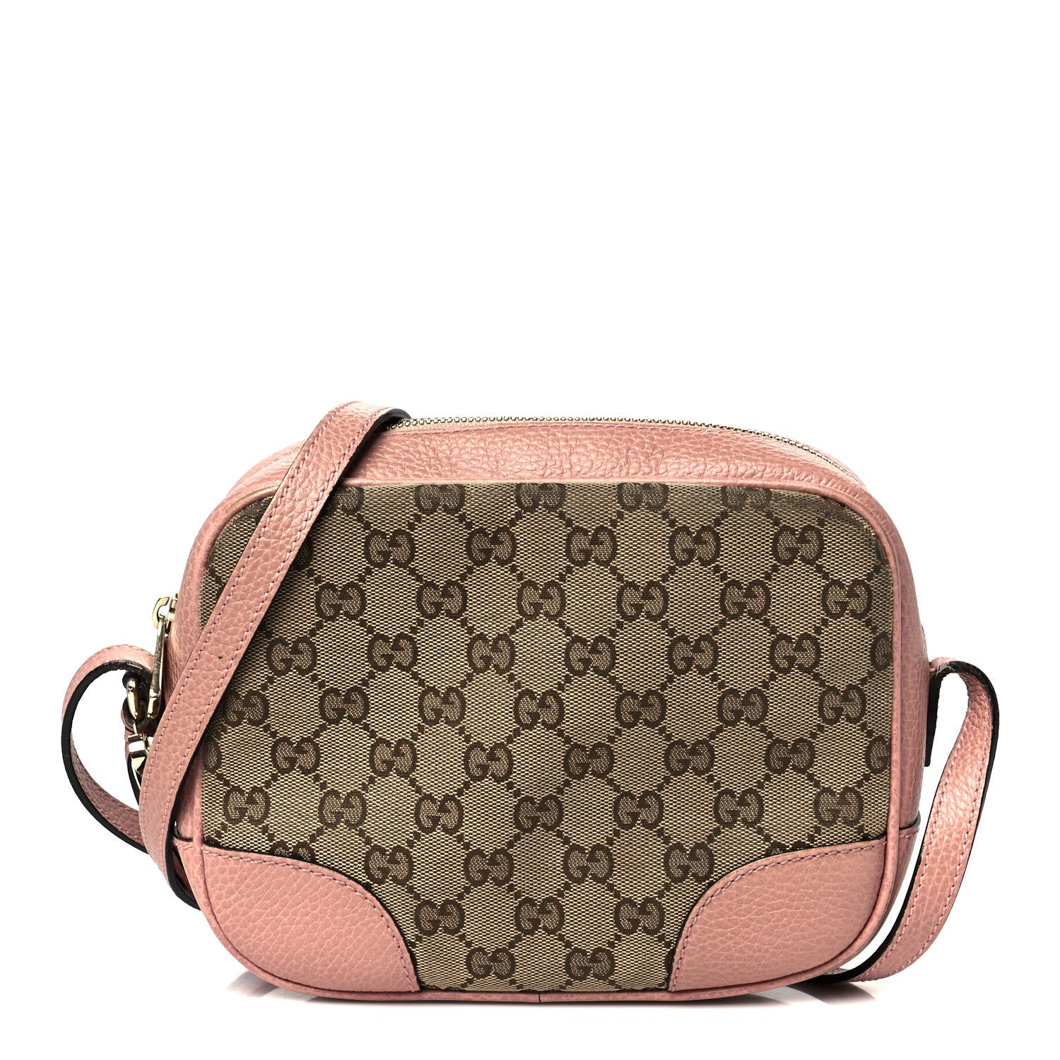 Monogram Mini Bree Messenger Bag Beige Soft Pink