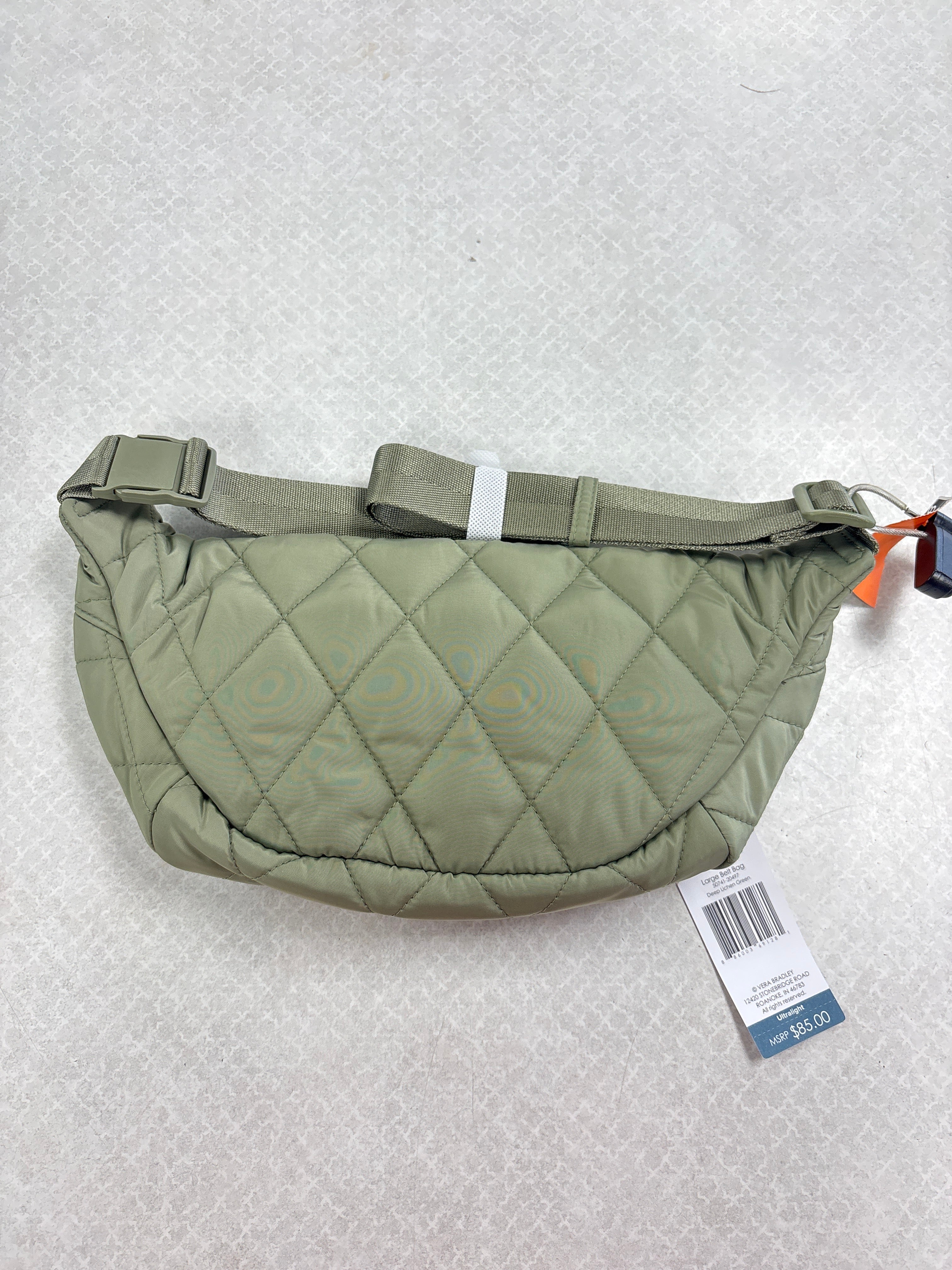 Belt Bag By Vera Bradley In Green, Size:Large