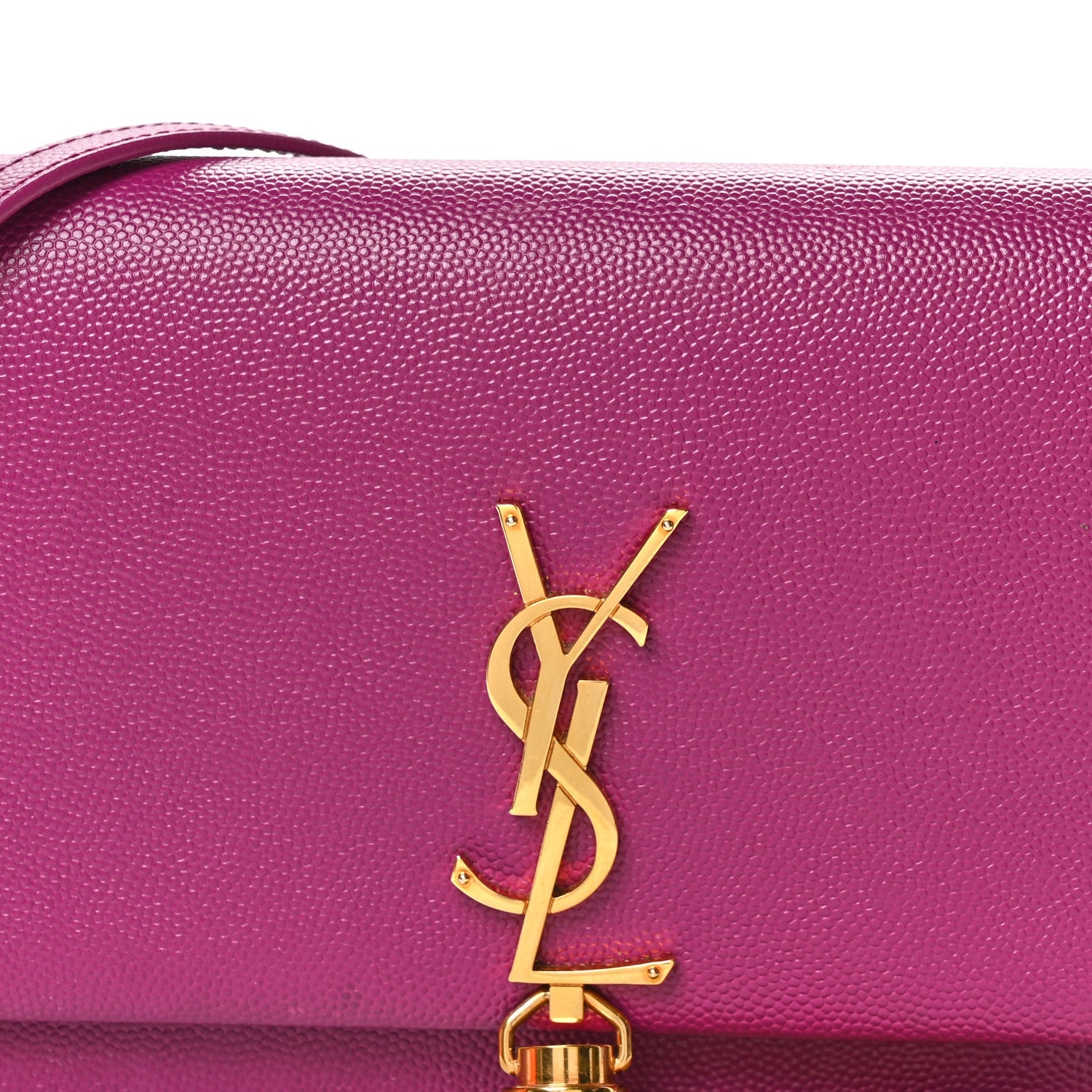Grain De Poudre Classic Monogram Kate Tassel Chain Wallet Dark Grape