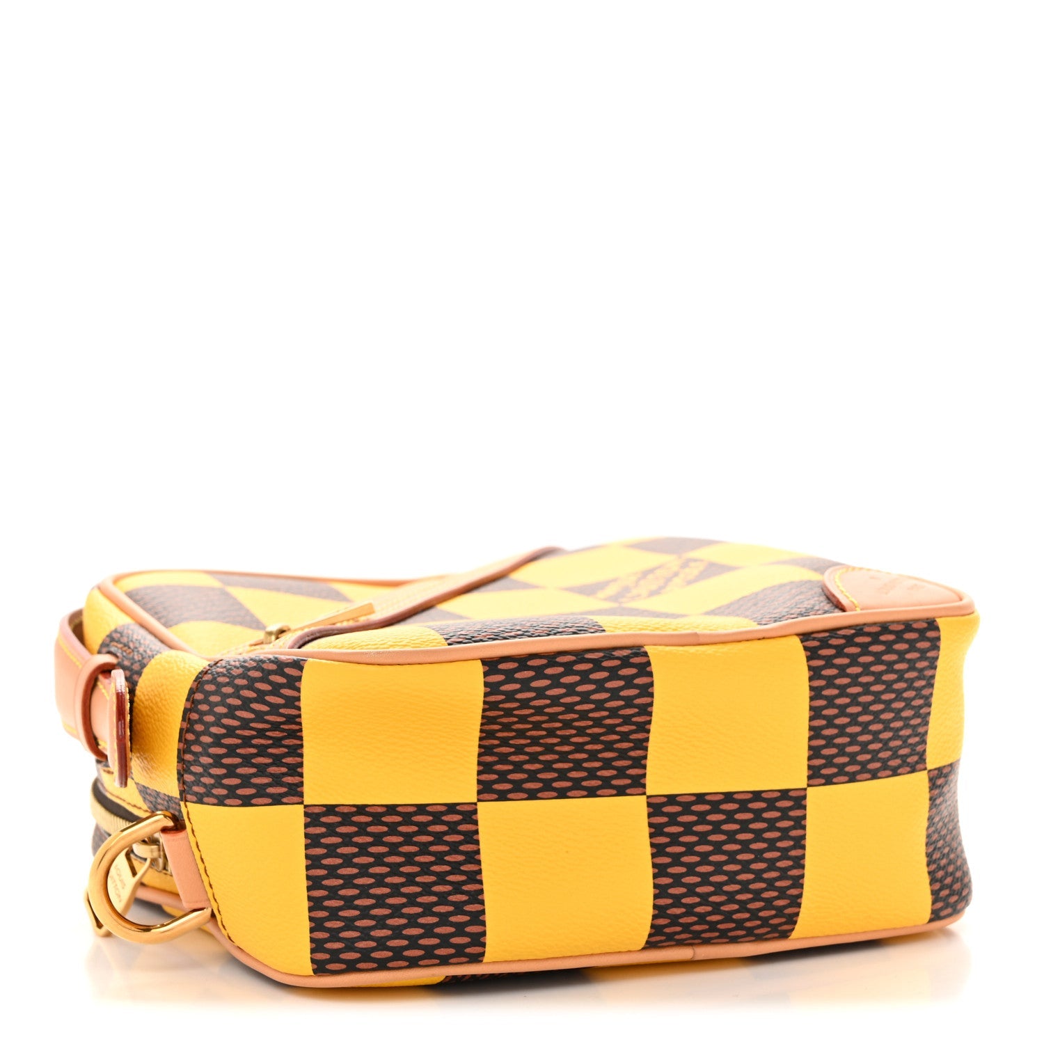 Damier Pop Chess Messenger Jaune Mat