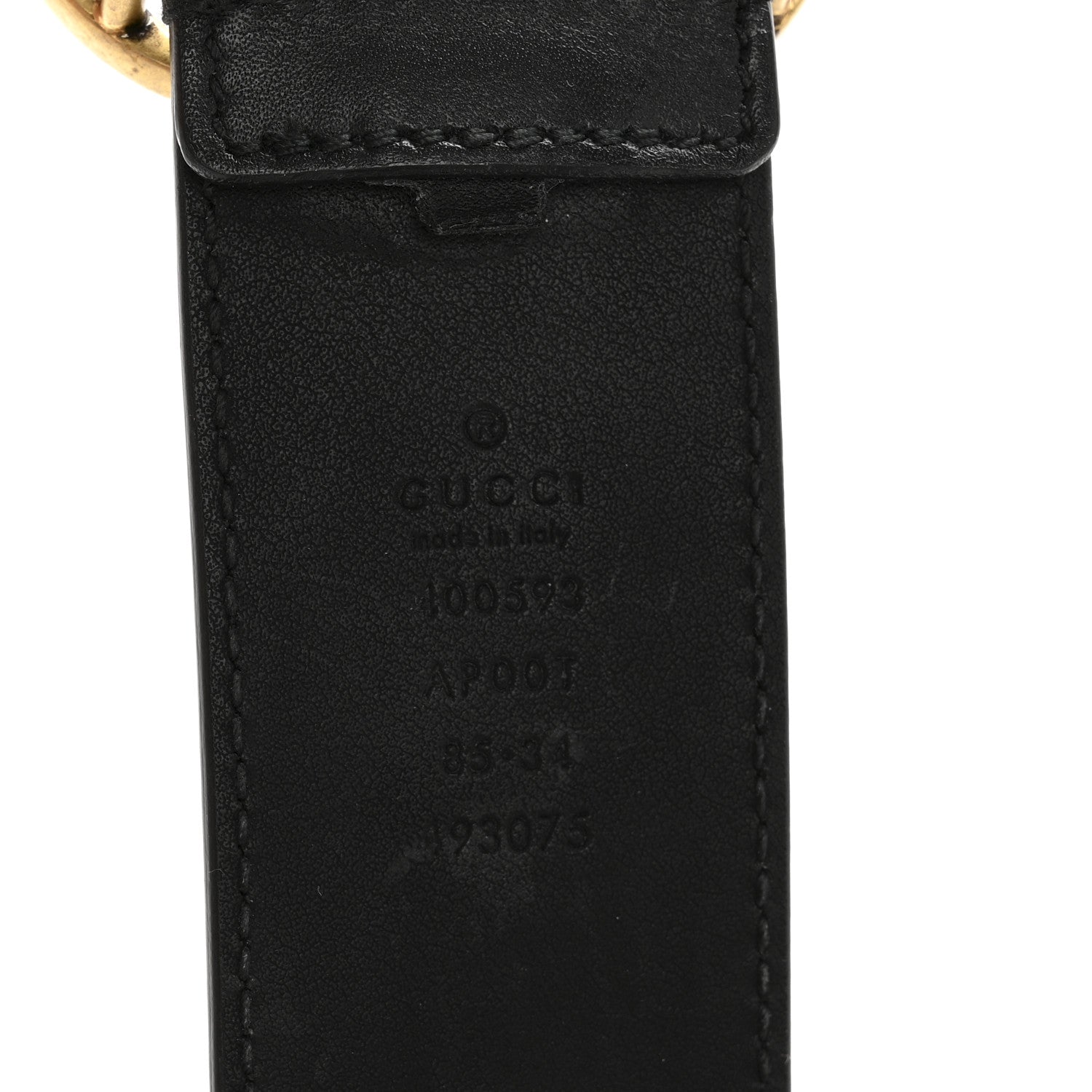 Calfskin Double G 40mm Belt 85 34 Black