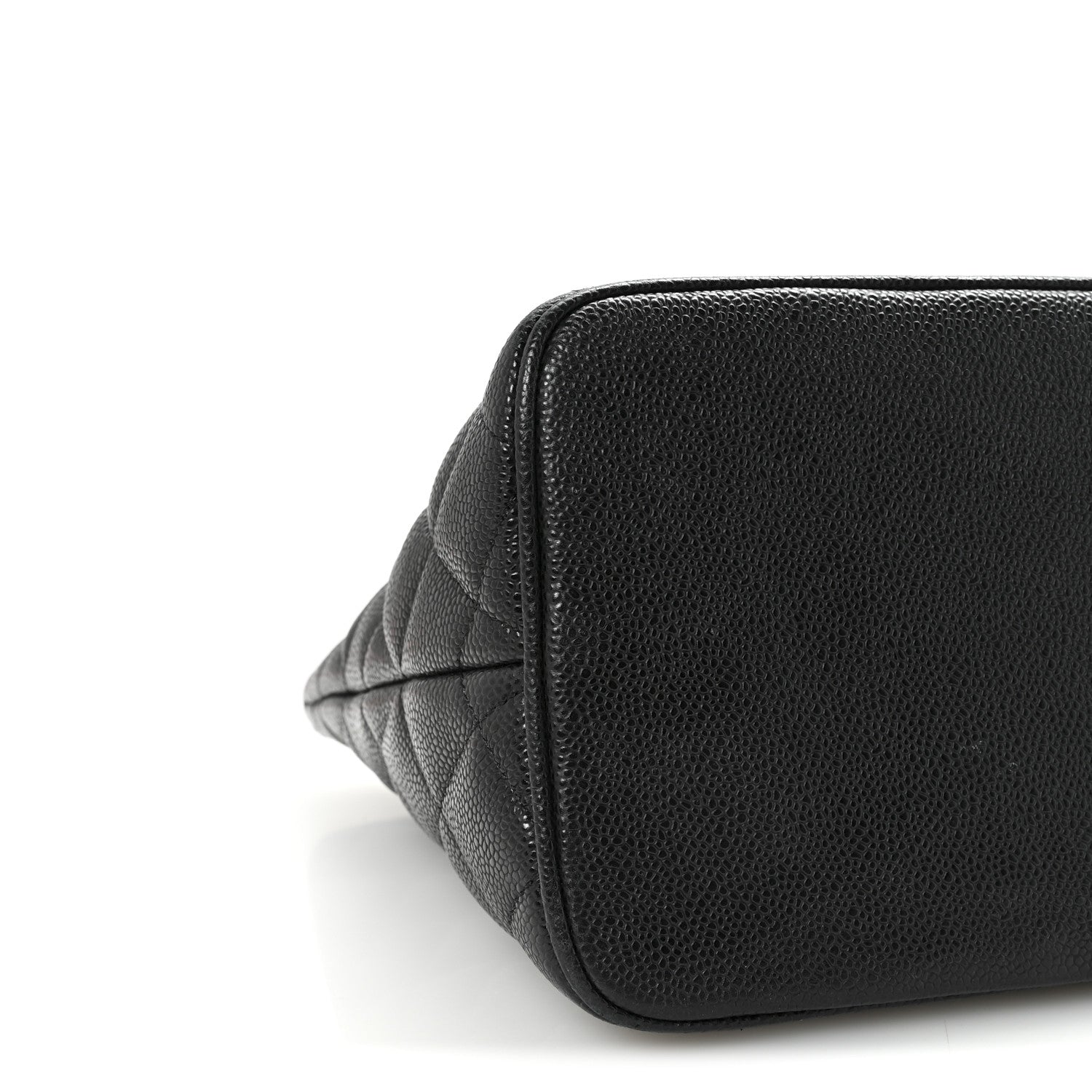 Caviar Quilted Medallion Tote Black