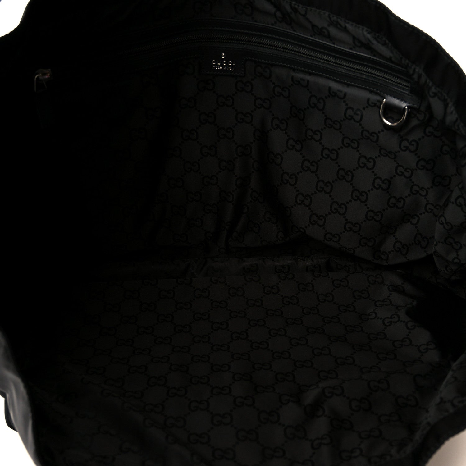 Nylon Logo Tote Black