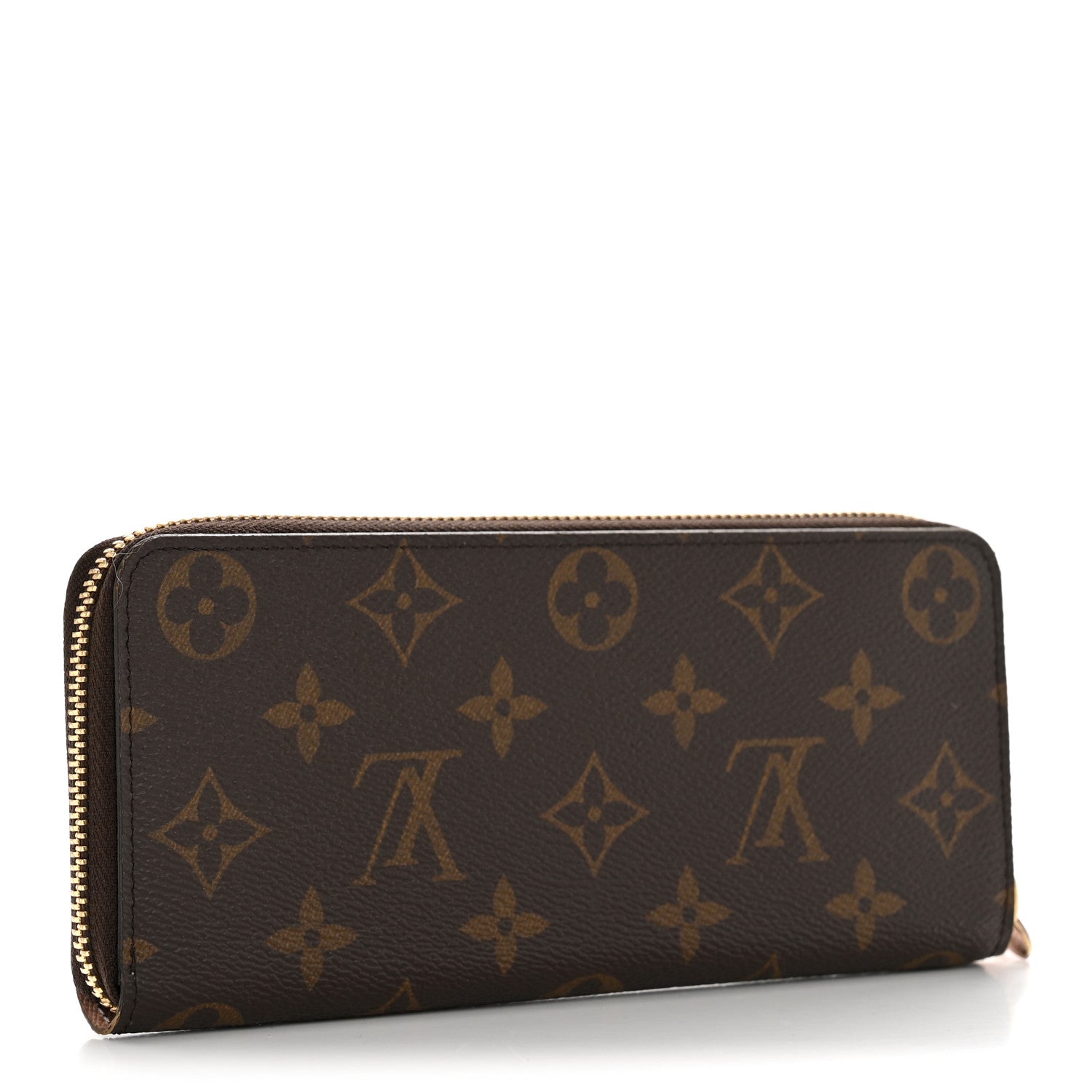 Monogram Clemence Wallet Rose Ballerine